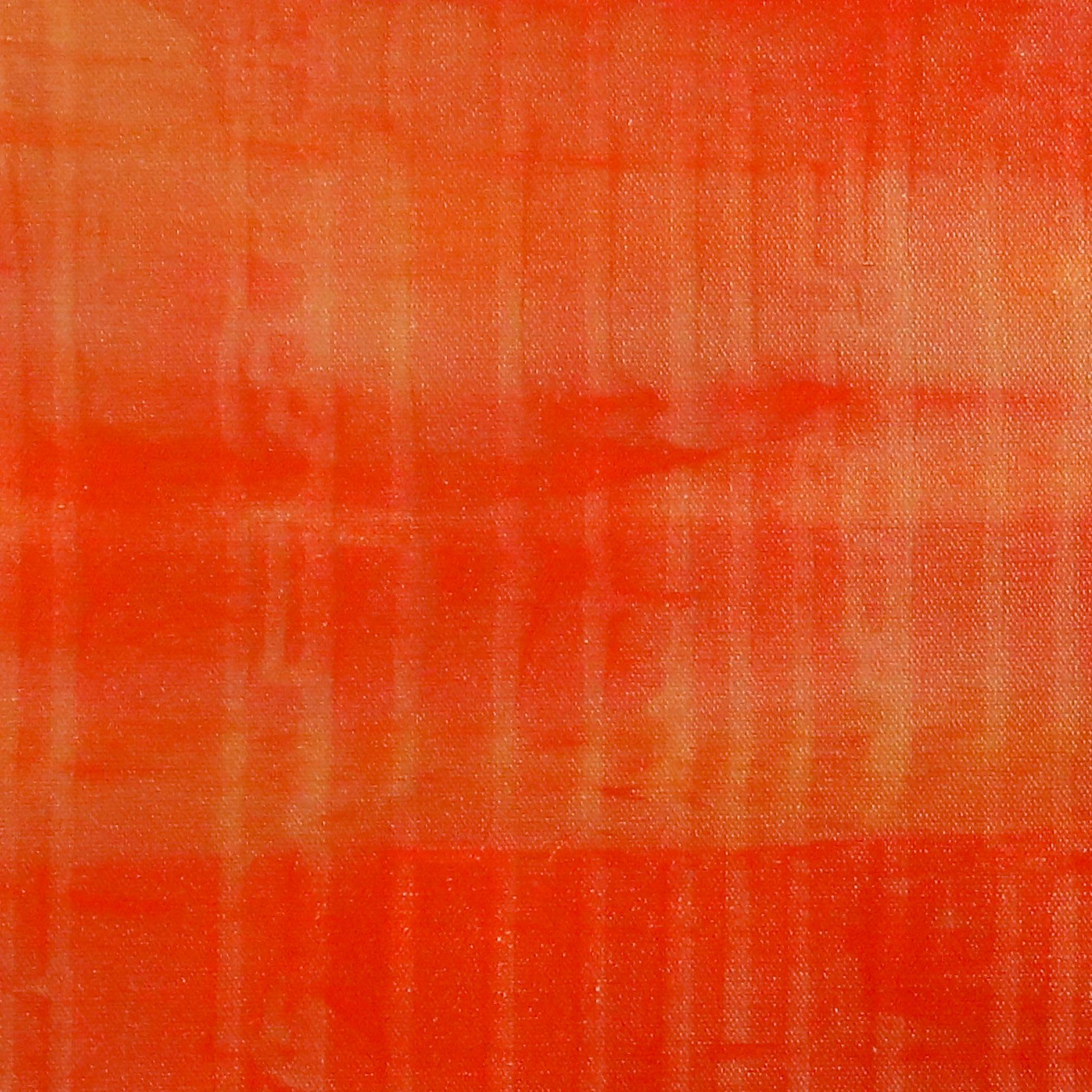« Sunset paradise 5 » (Spéctra orange métallique), peinture, acrylique sur toile - Painting de Nestor Toro