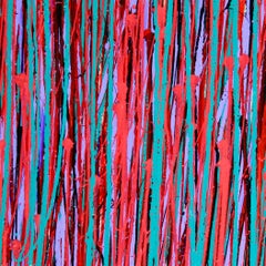 Garten der Synergie, Gemälde, Acryl auf Leinwand