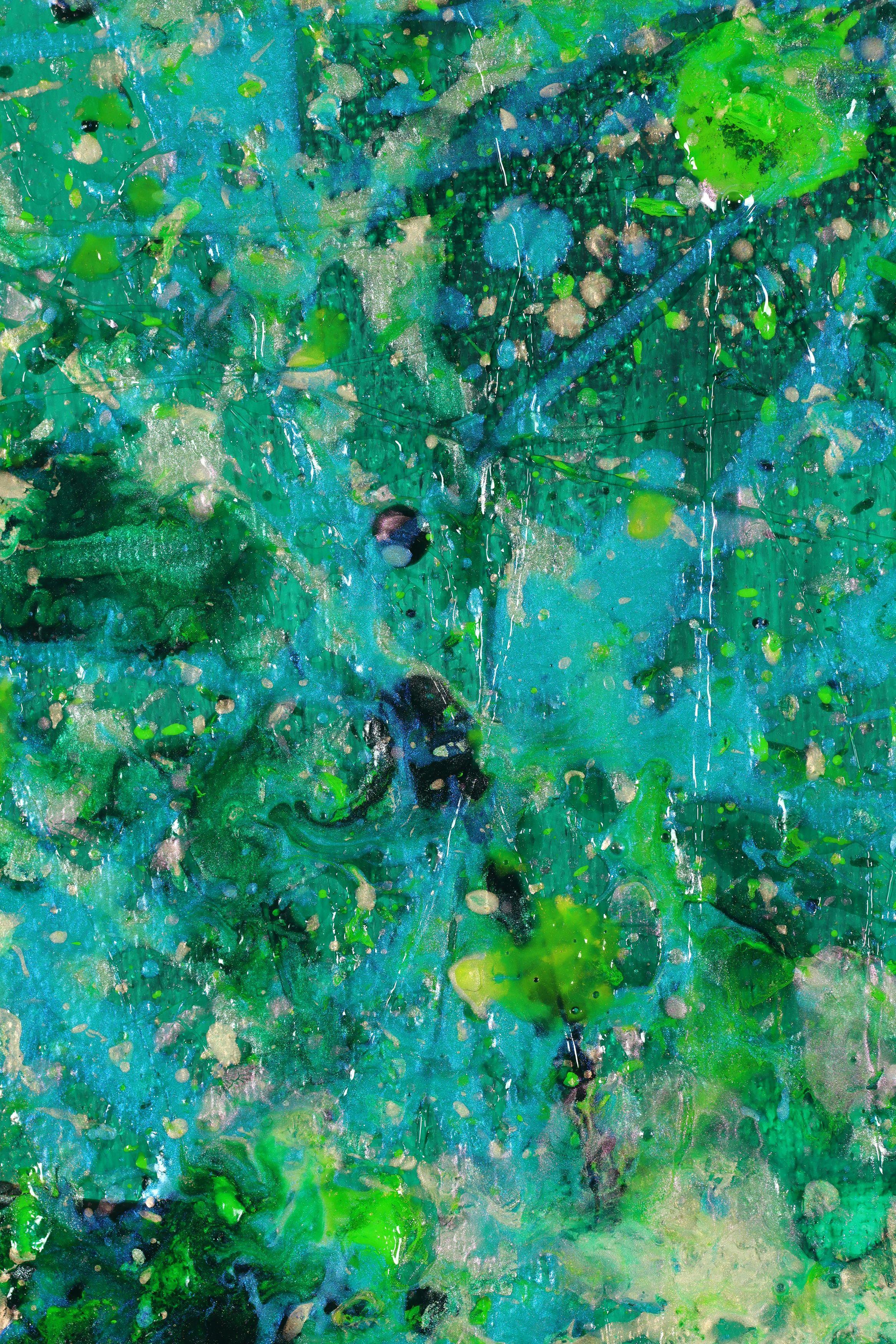 Tangled up in green, Painting, Acrylic on Canvas For Sale 4