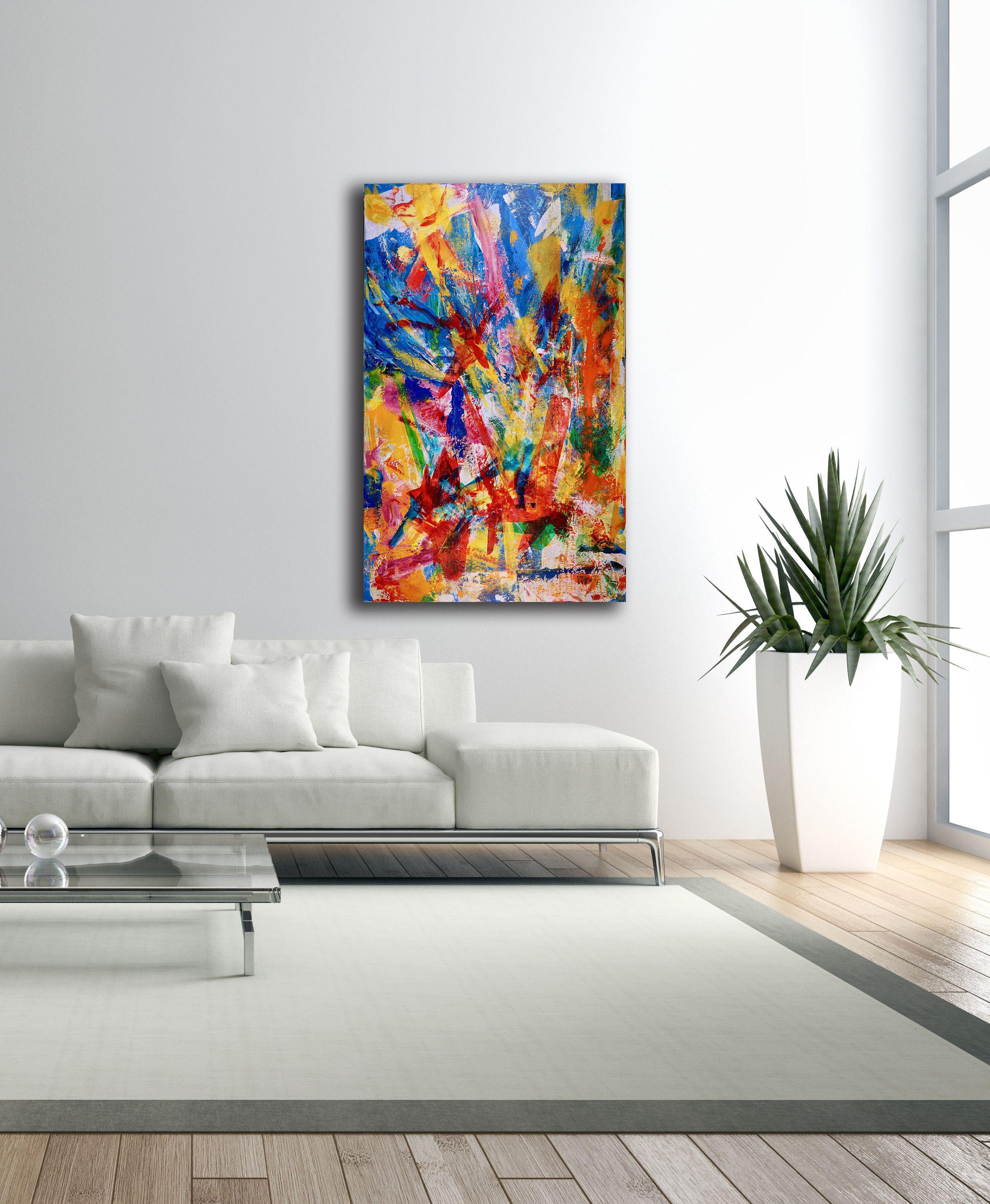 La migliore festa finora!, Pittura, Acrilico su tela - Painting di Nestor Toro