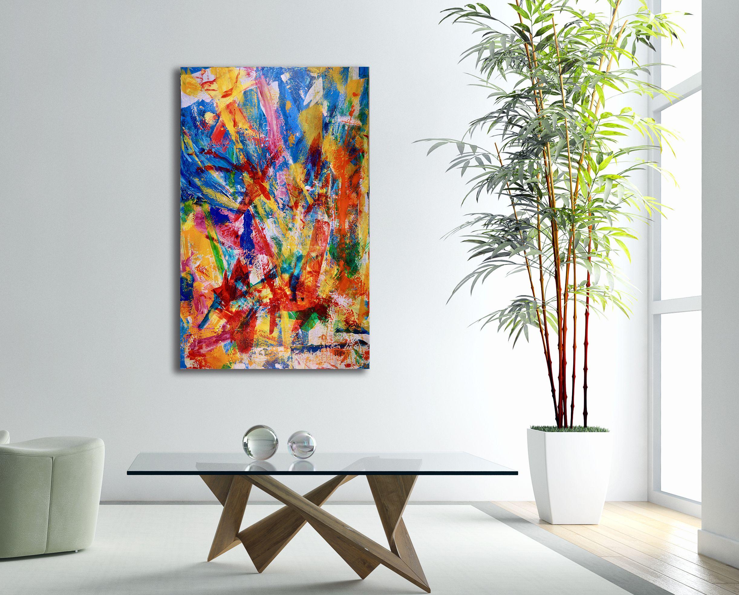 modern abstract protea paintings
