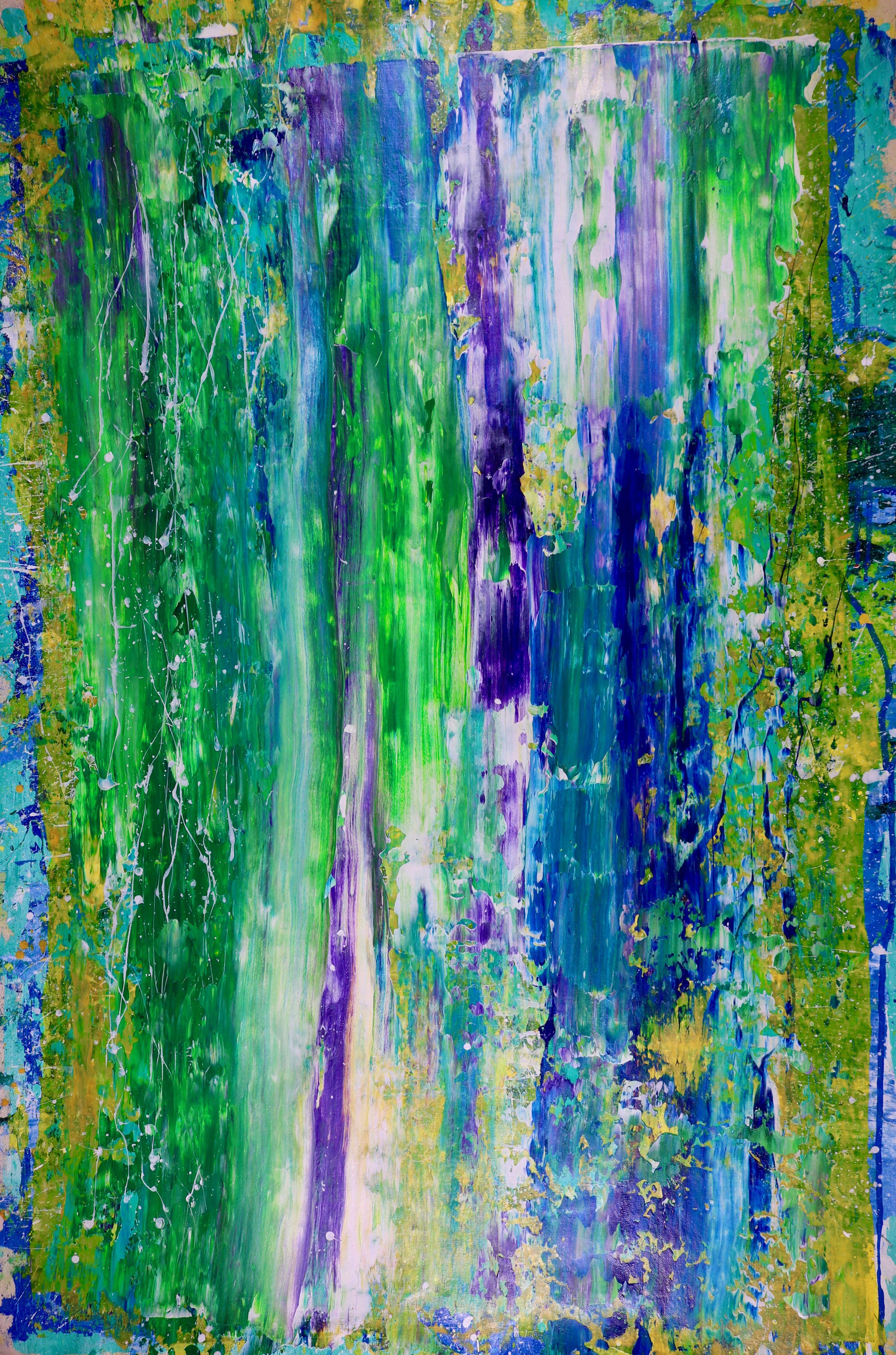 Abstract Painting di Nestor Toro - Il momento migliore, Pittura, Acrilico su tela