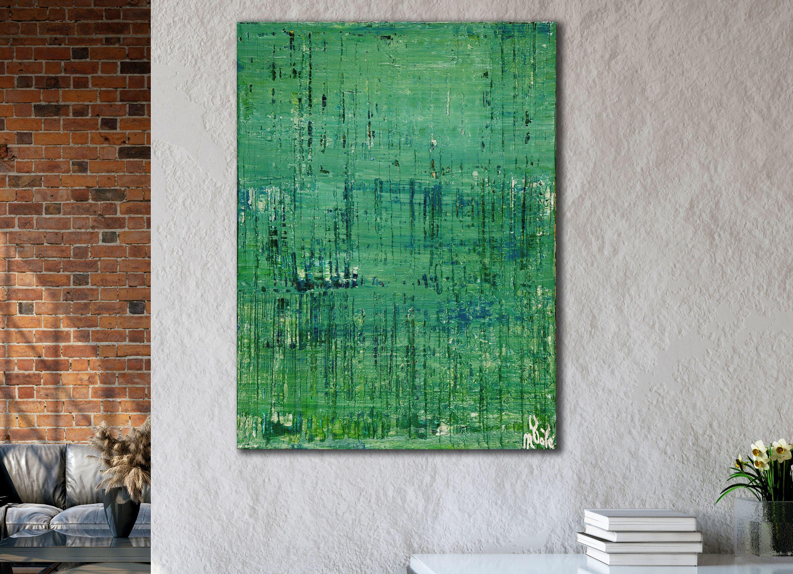 Die grüne Equation, Gemälde, Acryl auf Leinwand – Painting von Nestor Toro