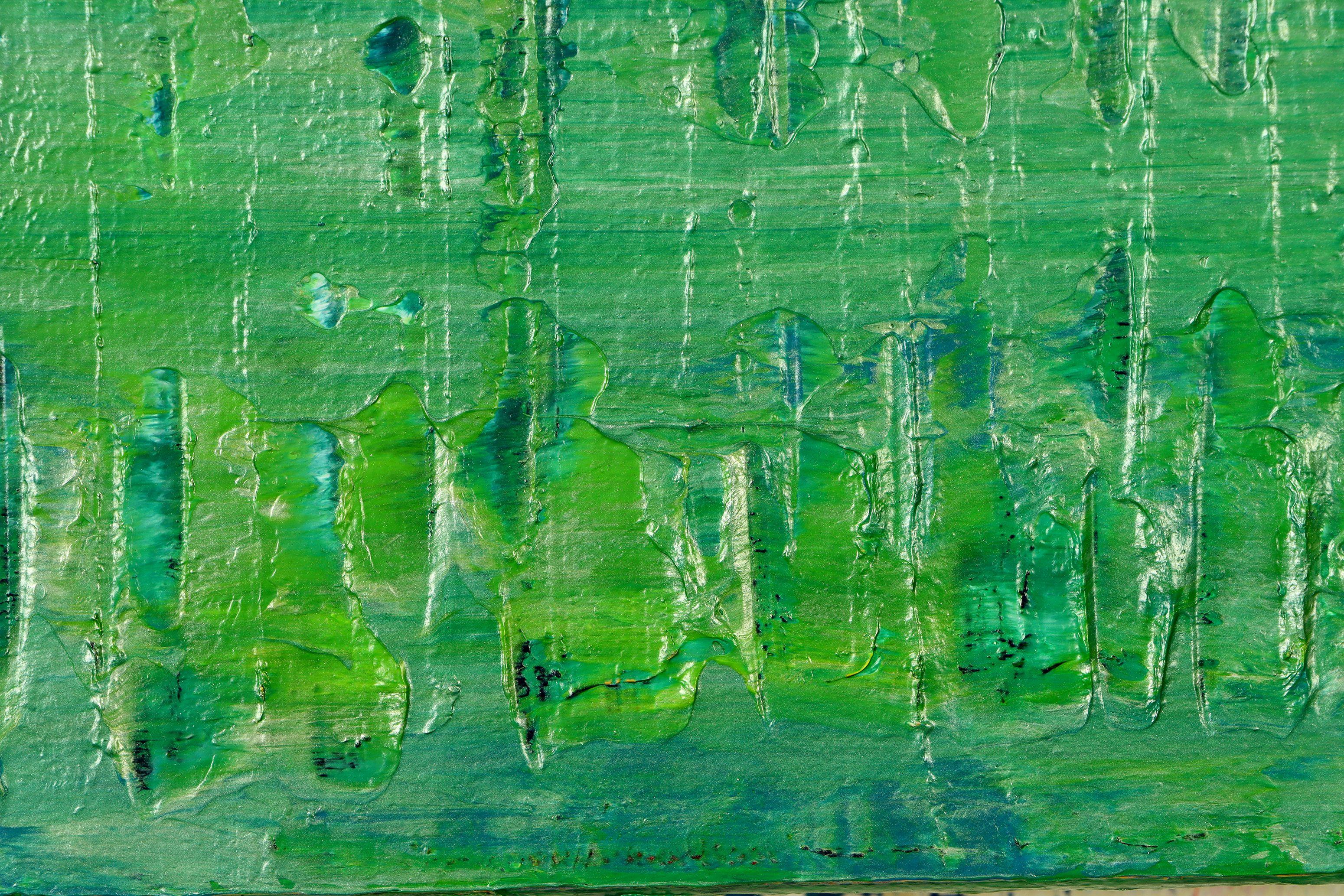 Die grüne Equation, Gemälde, Acryl auf Leinwand im Angebot 1