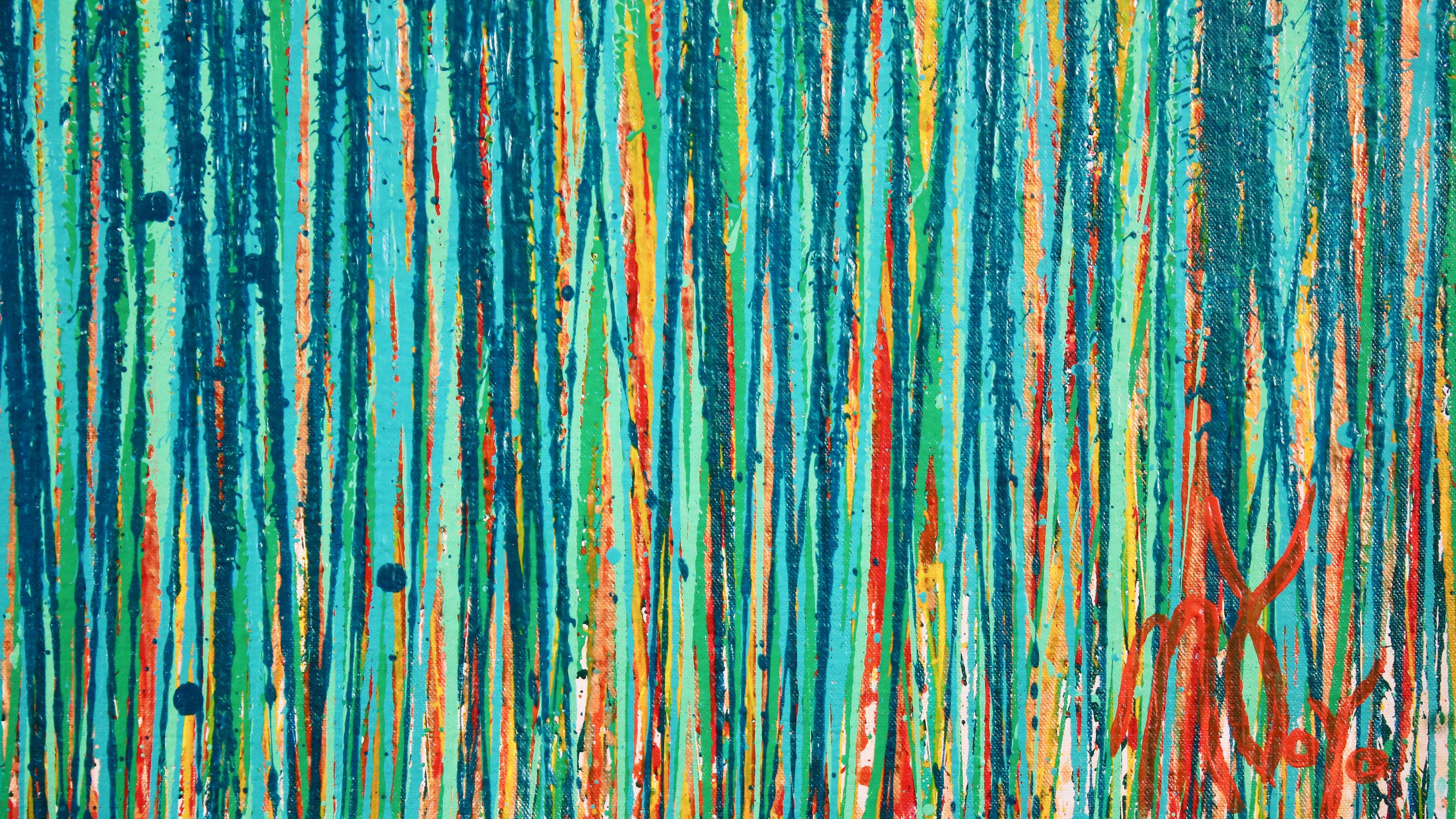 The sound of raindrops by Nestor Toro, Painting, Acrylic on Canvas 1