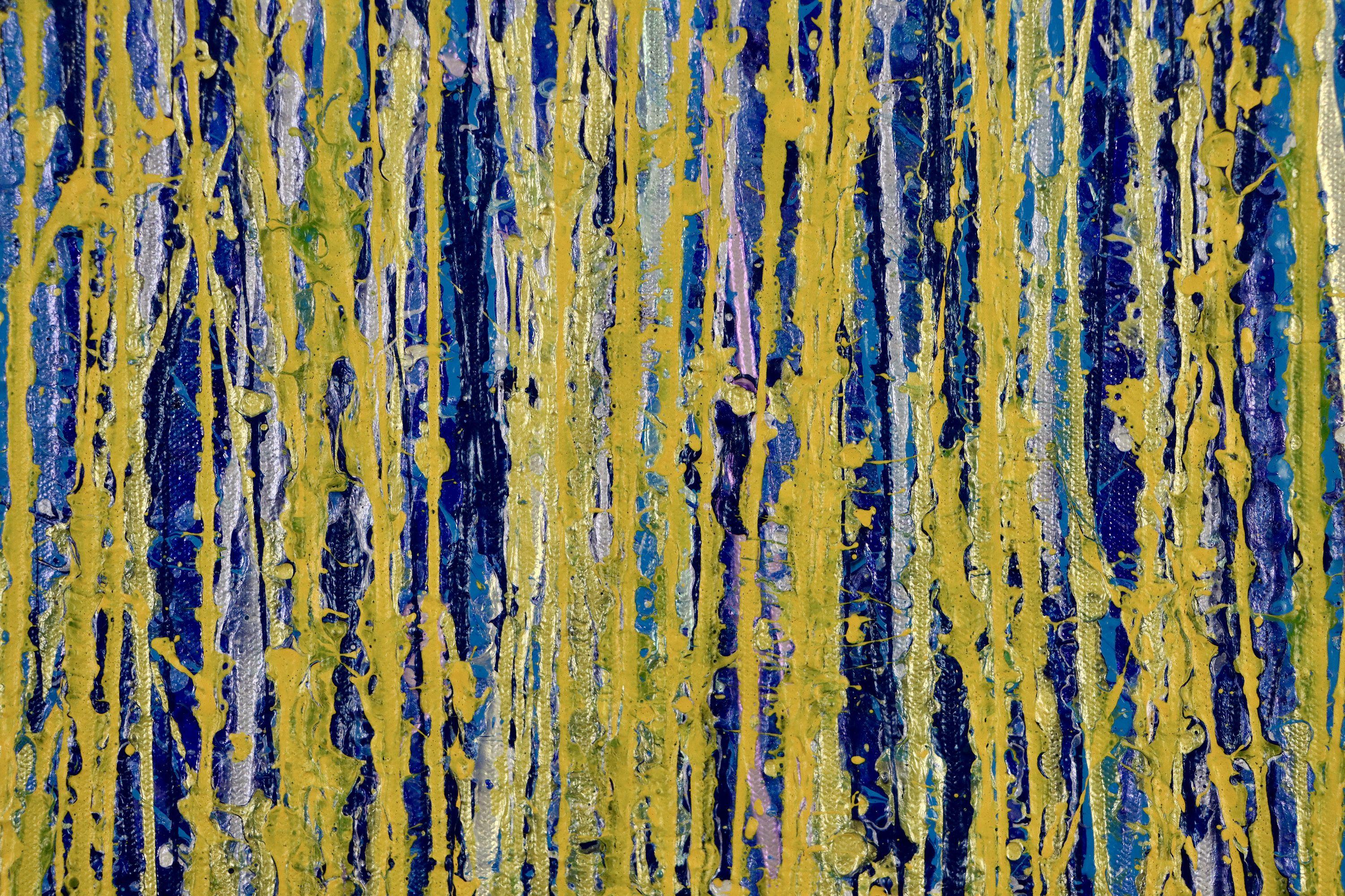Thunder silhouettes (Golden Spectra) 2, Painting, Acrylic on Canvas 1