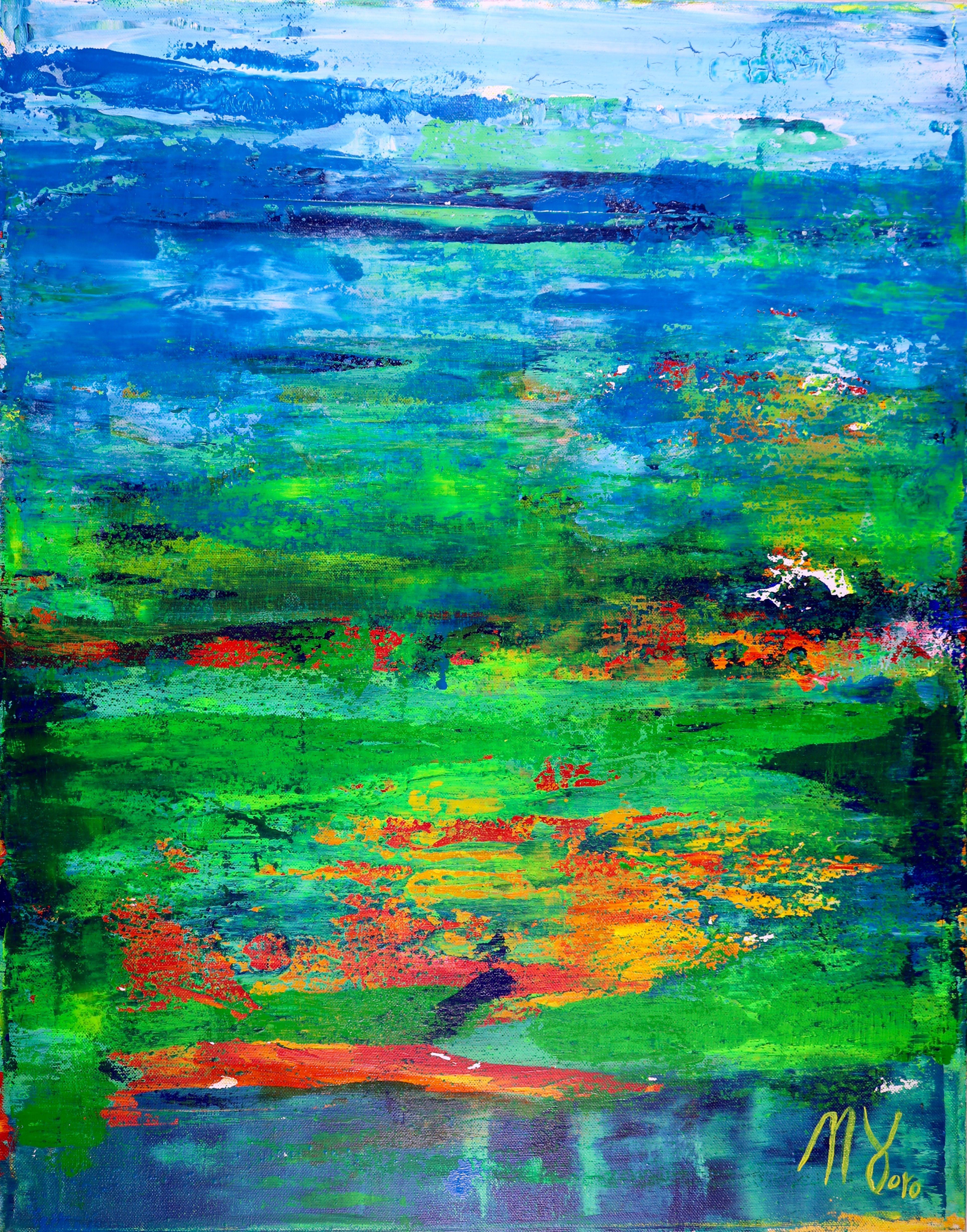 Tropics Field, Painting, Acrylic on Canvas For Sale 2