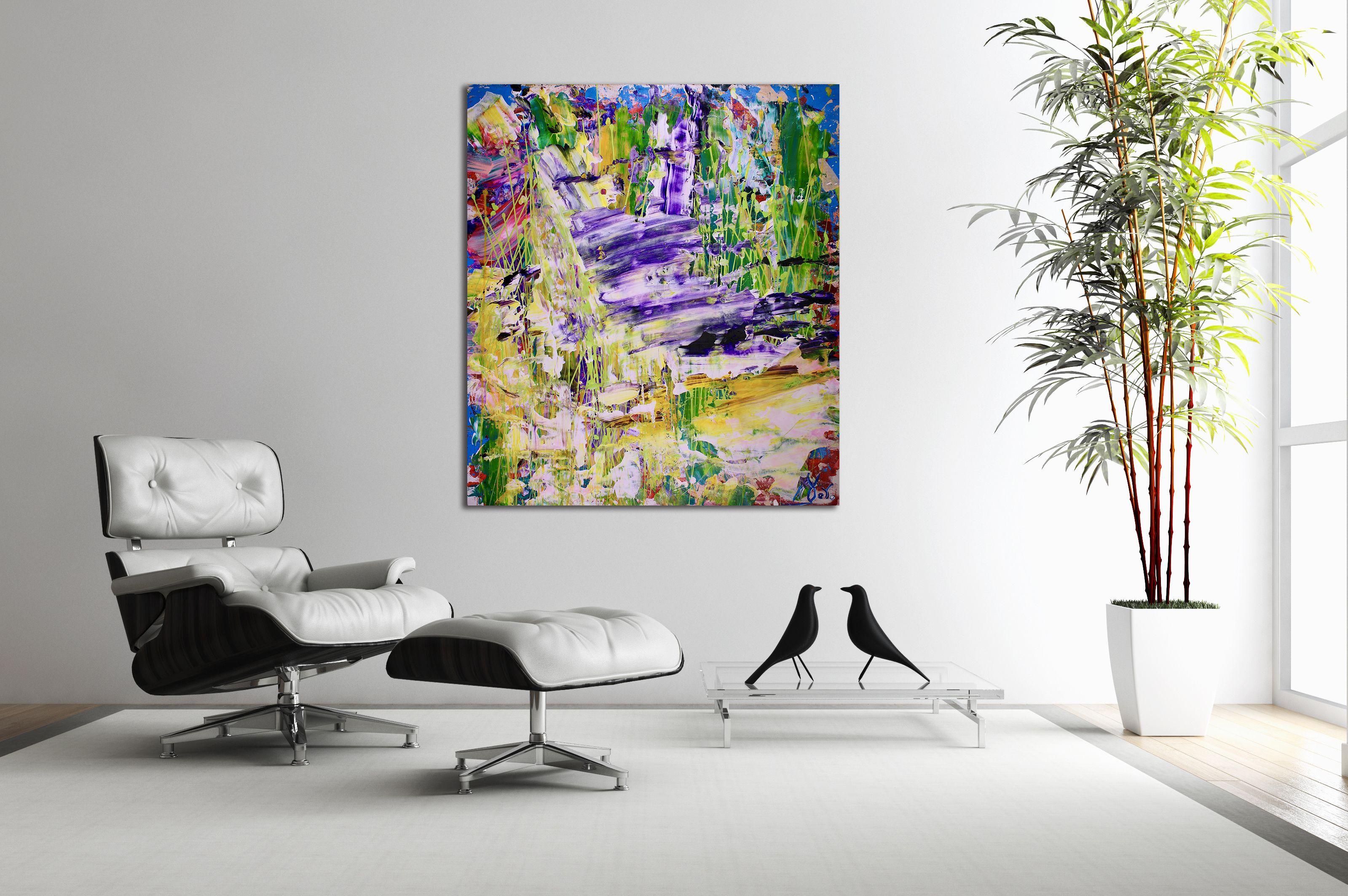 Due scelte per il paradiso, Pittura, Acrilico su tela - Painting di Nestor Toro