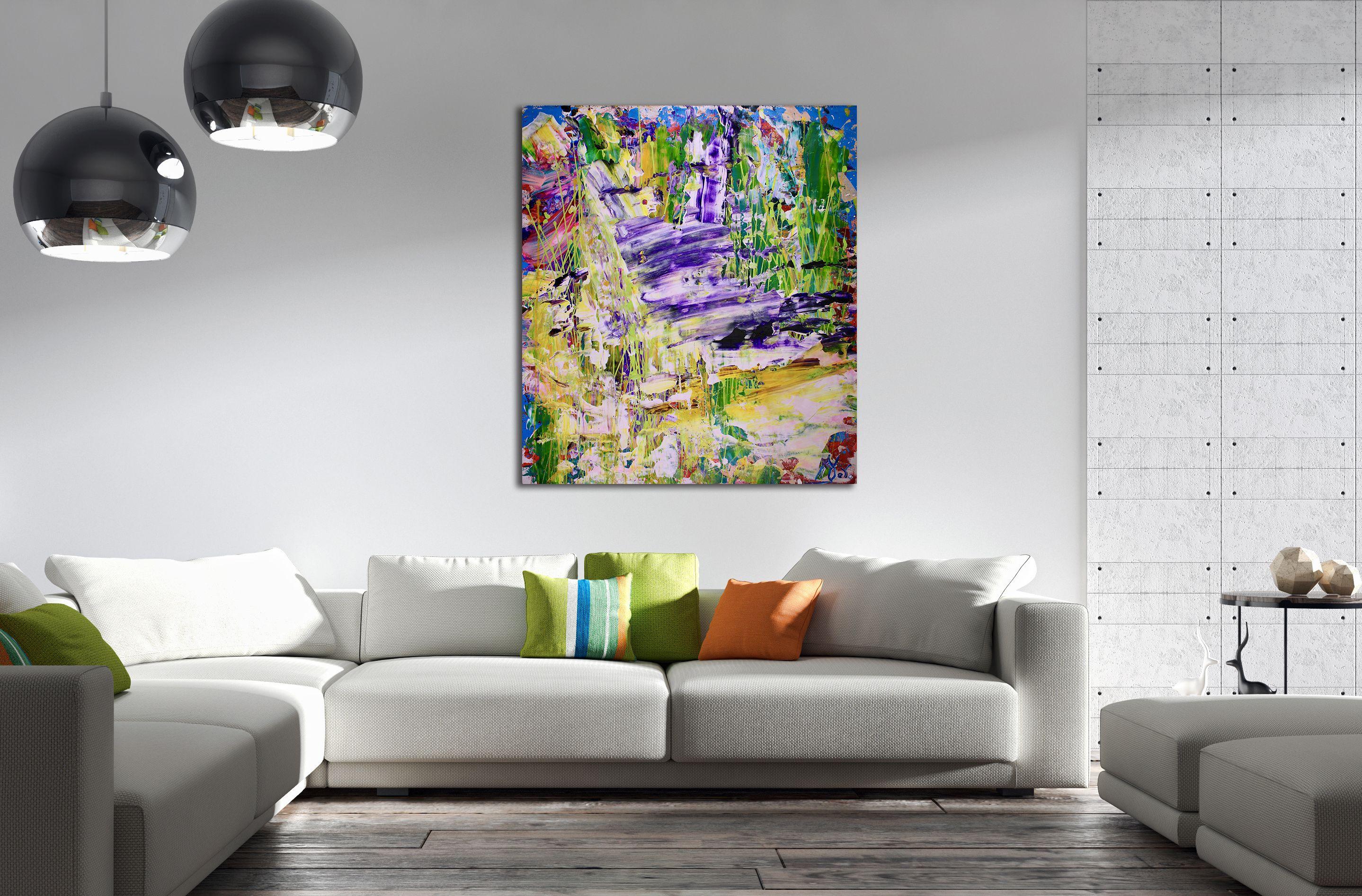 Due scelte per il paradiso, Pittura, Acrilico su tela - Painting Astratto di Nestor Toro