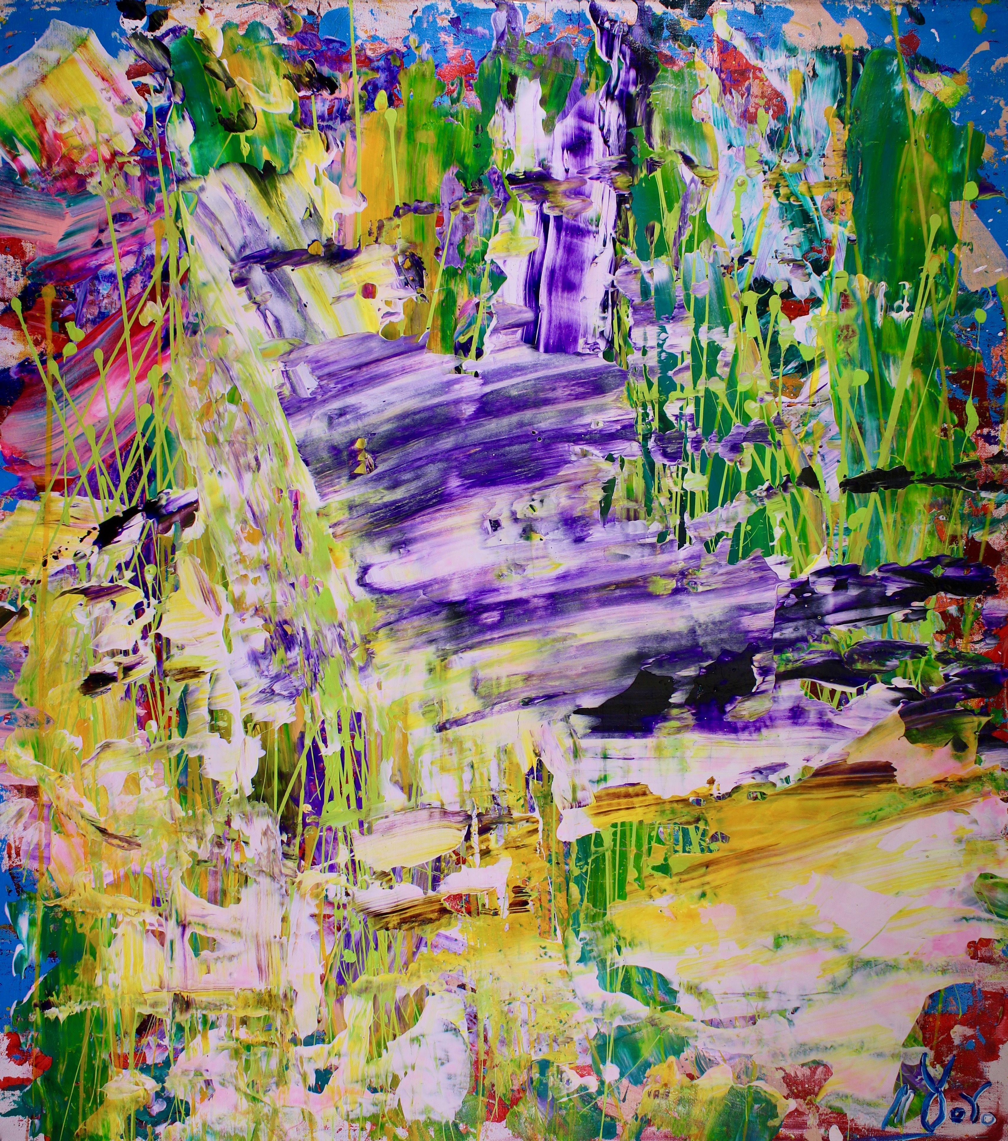 Abstract Painting di Nestor Toro - Due scelte per il paradiso, Pittura, Acrilico su tela
