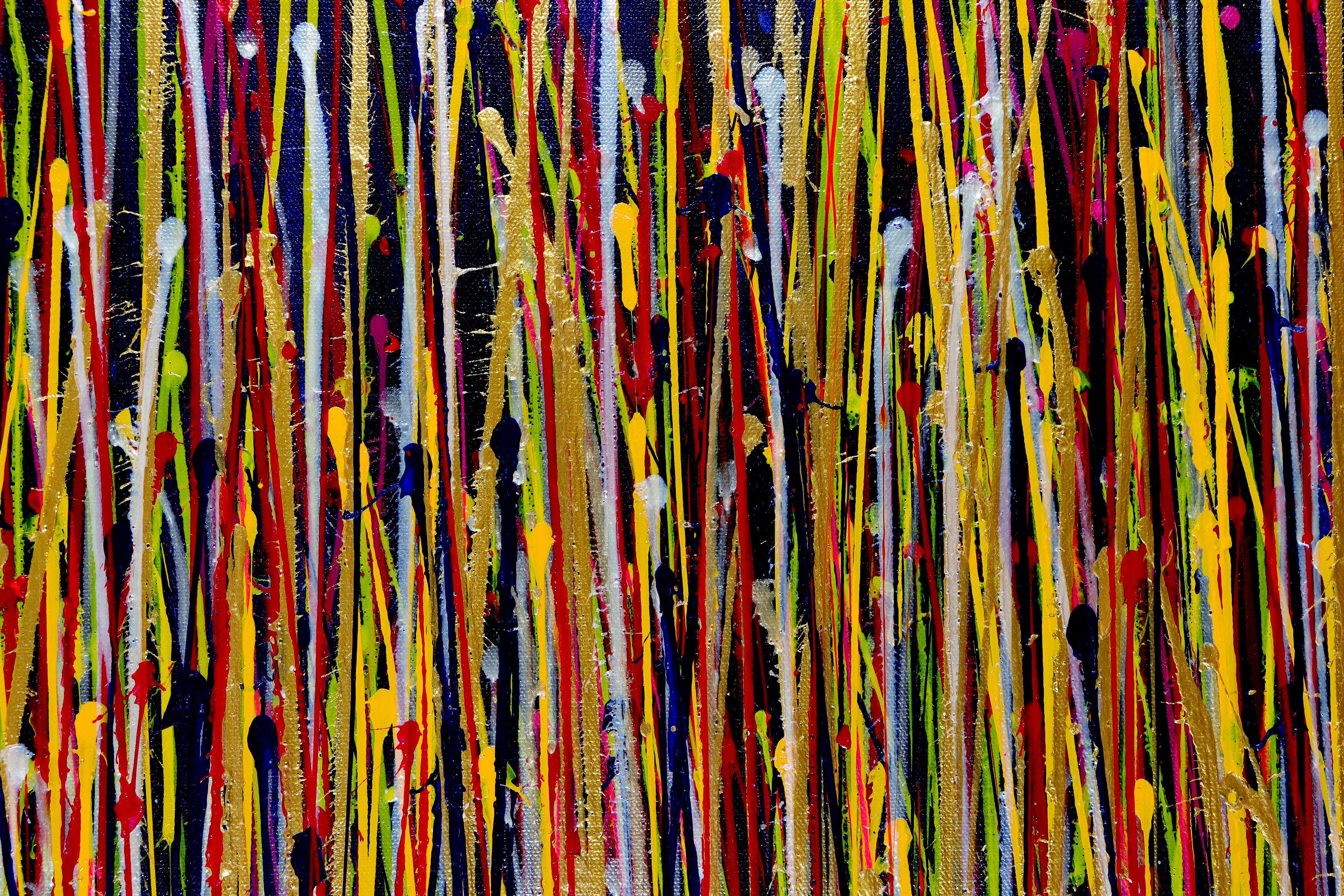 Ultra radiant electric spectra, Painting, Acrylic on Canvas For Sale 1