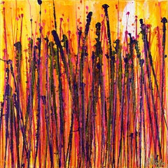 Ultra radiant fire spectra, Painting, Acrylic on Canvas