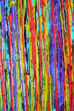 Ultra radiant nighttime, Painting, Acrylic on Canvas