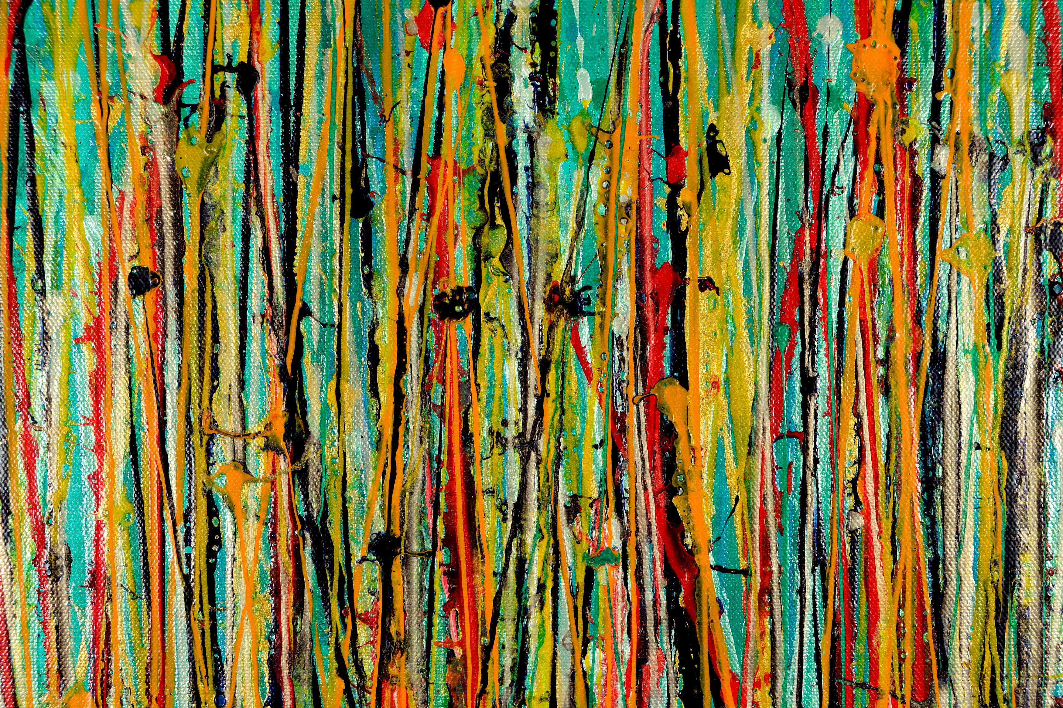 Spettri ultra radianti 2, Pittura, Acrilico su tela - Painting Espressionismo astratto di Nestor Toro