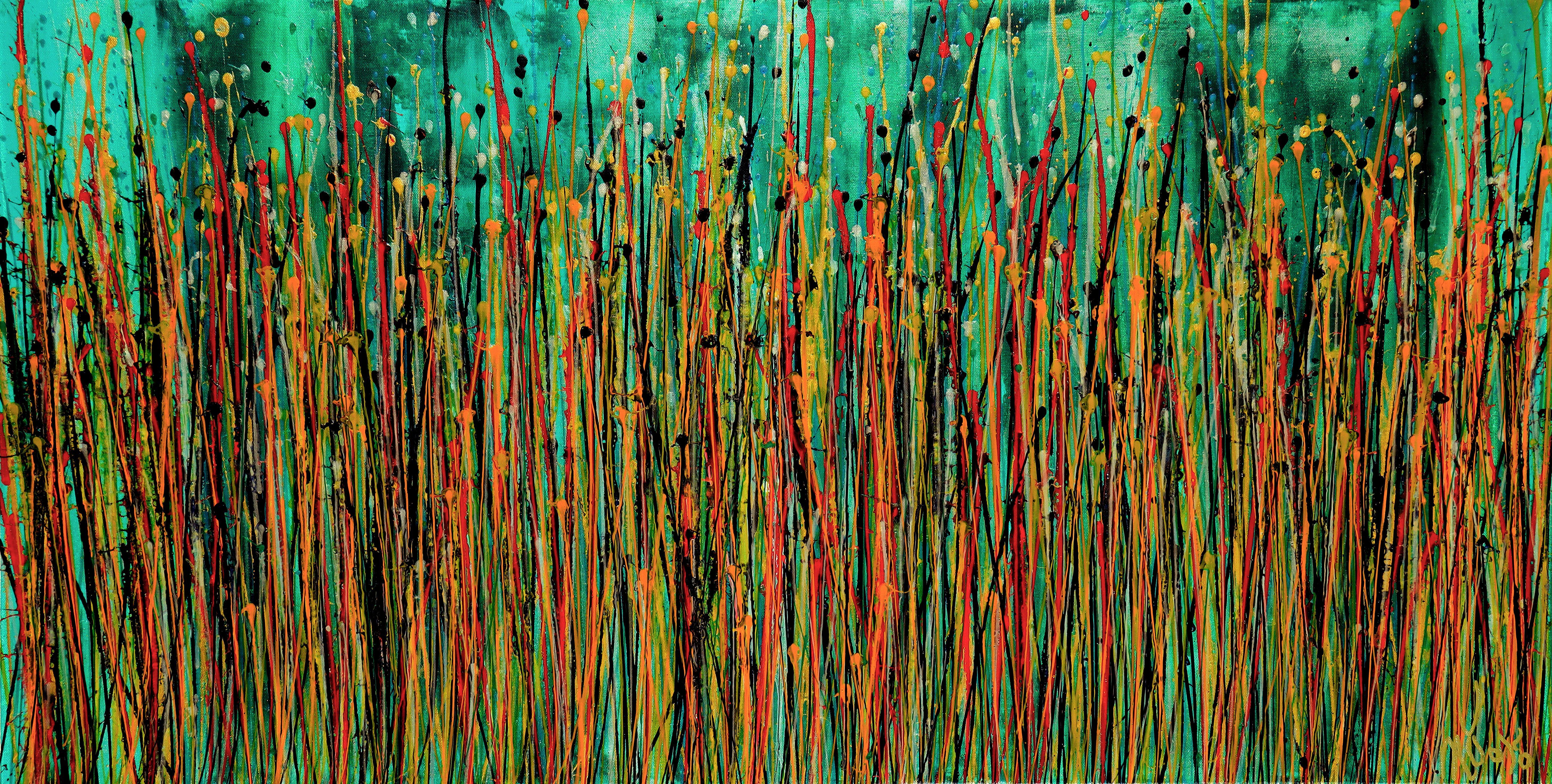 Spettri ultra radianti 2, Pittura, Acrilico su tela - Painting di Nestor Toro