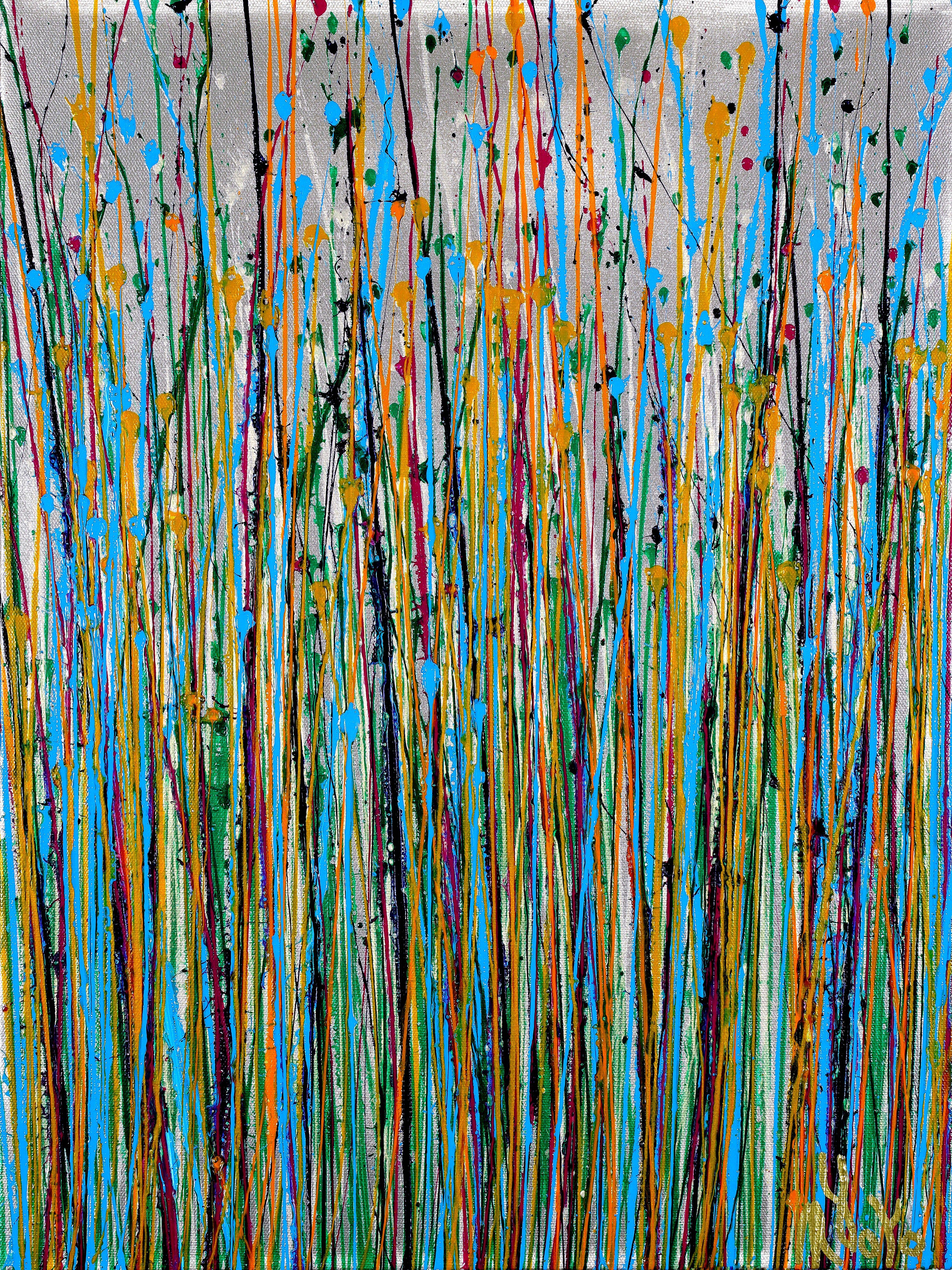 Nestor Toro Abstract Painting - Ultra radiant sublime spectra, Painting, Acrylic on Canvas
