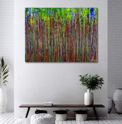 Ultra radiant tropical spectra, Painting, Acrylic on Canvas