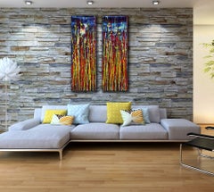 Sotto l'Aurora (Tra le frequenze) 2, Pittura, Acrilico su tela