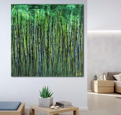 Under the northern lights, Painting, Acrylic on Canvas