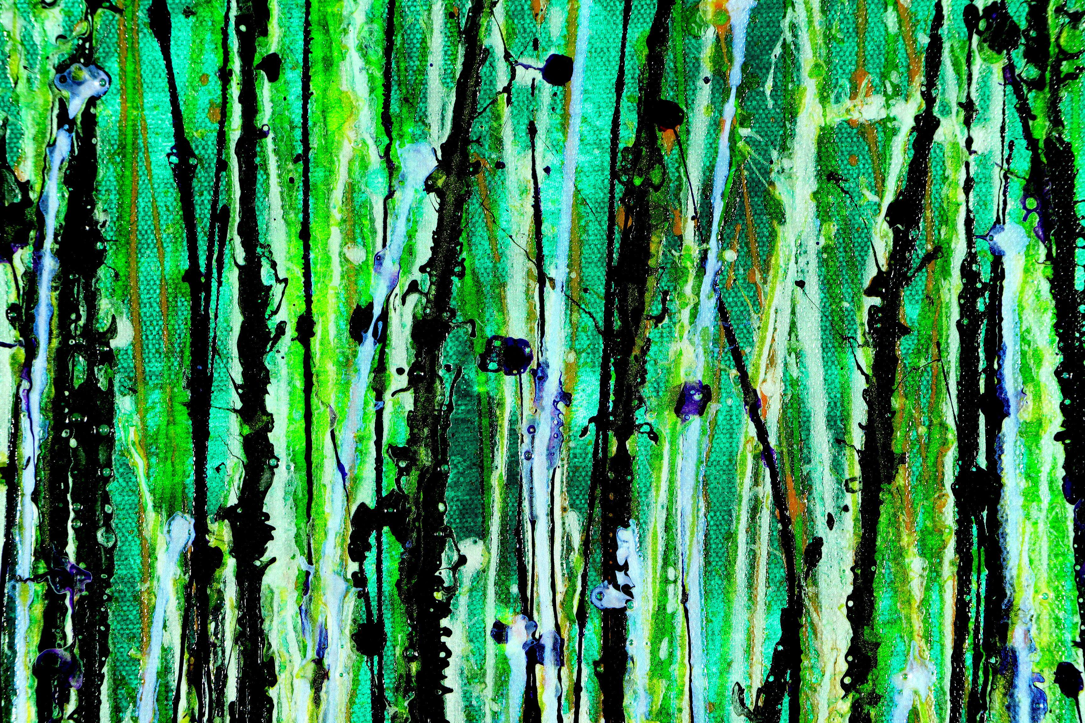 Under the northern lights, Painting, Acrylic on Canvas For Sale 3