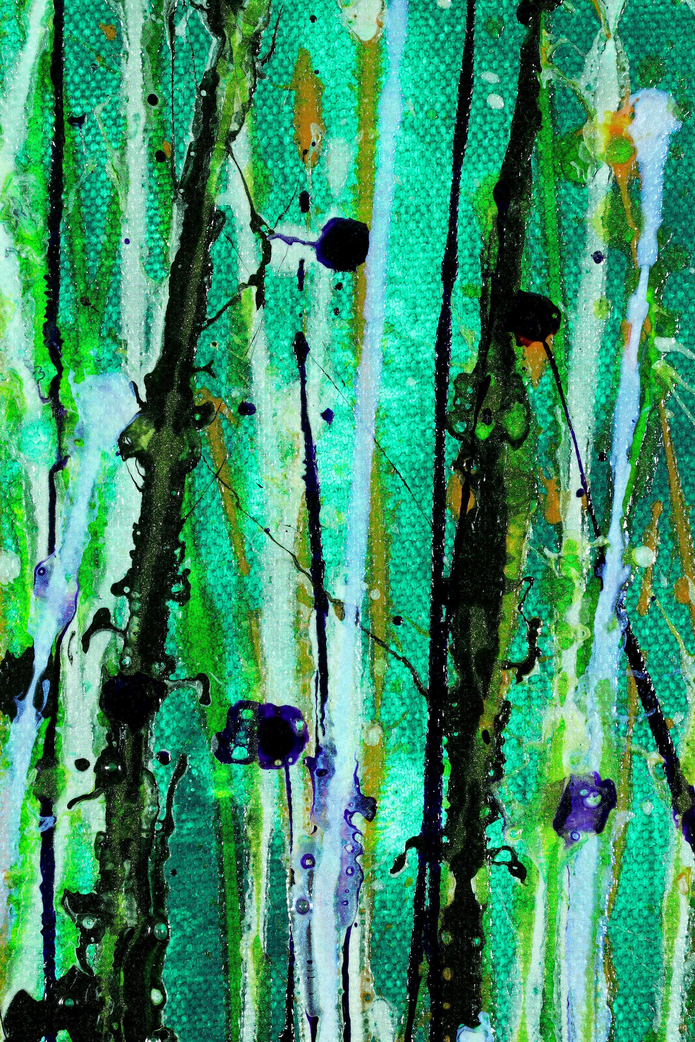 Under the northern lights, Painting, Acrylic on Canvas For Sale 4