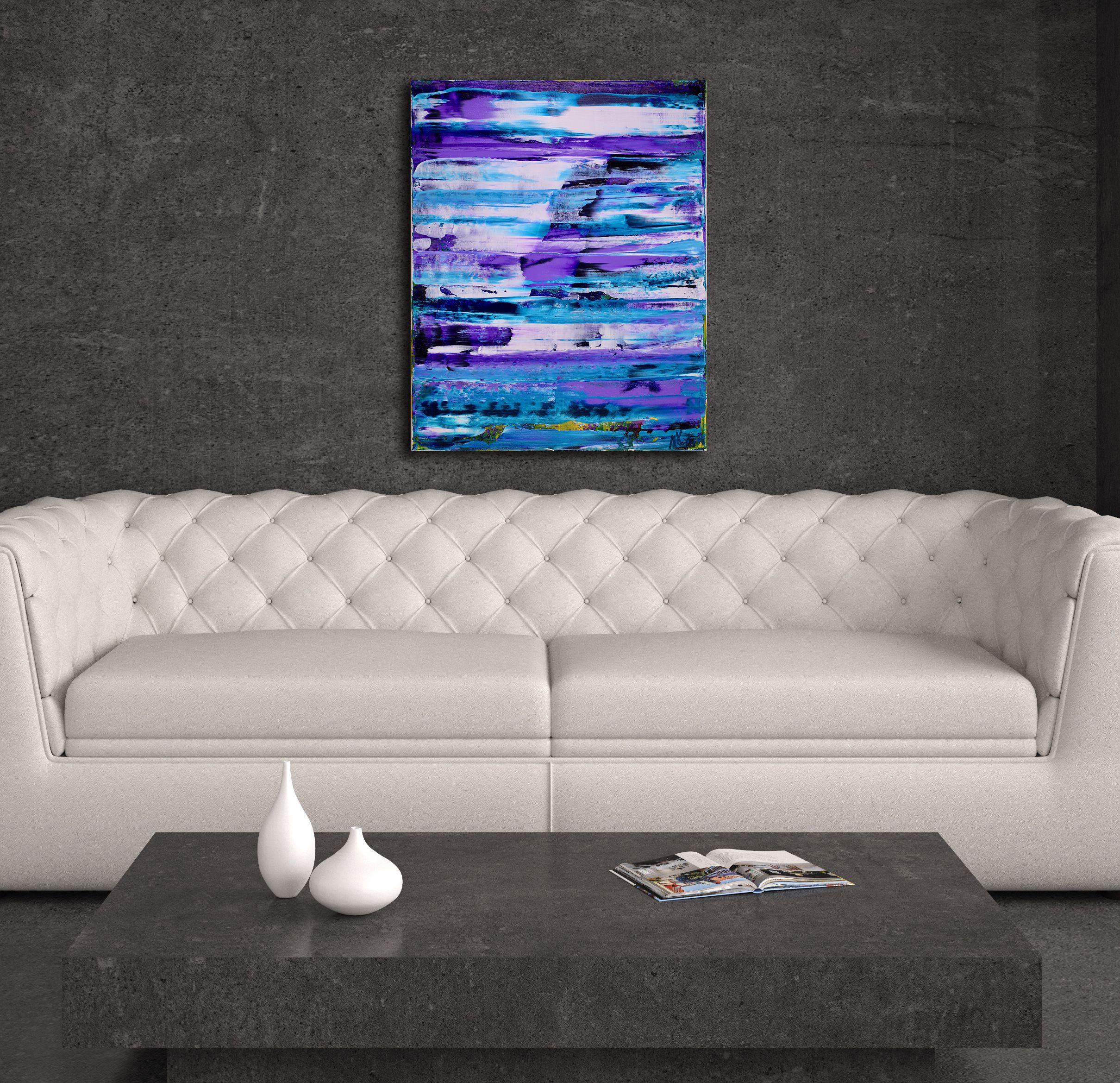 Turbolenza inaspettata 2, Pittura, Acrilico su tela - Painting di Nestor Toro