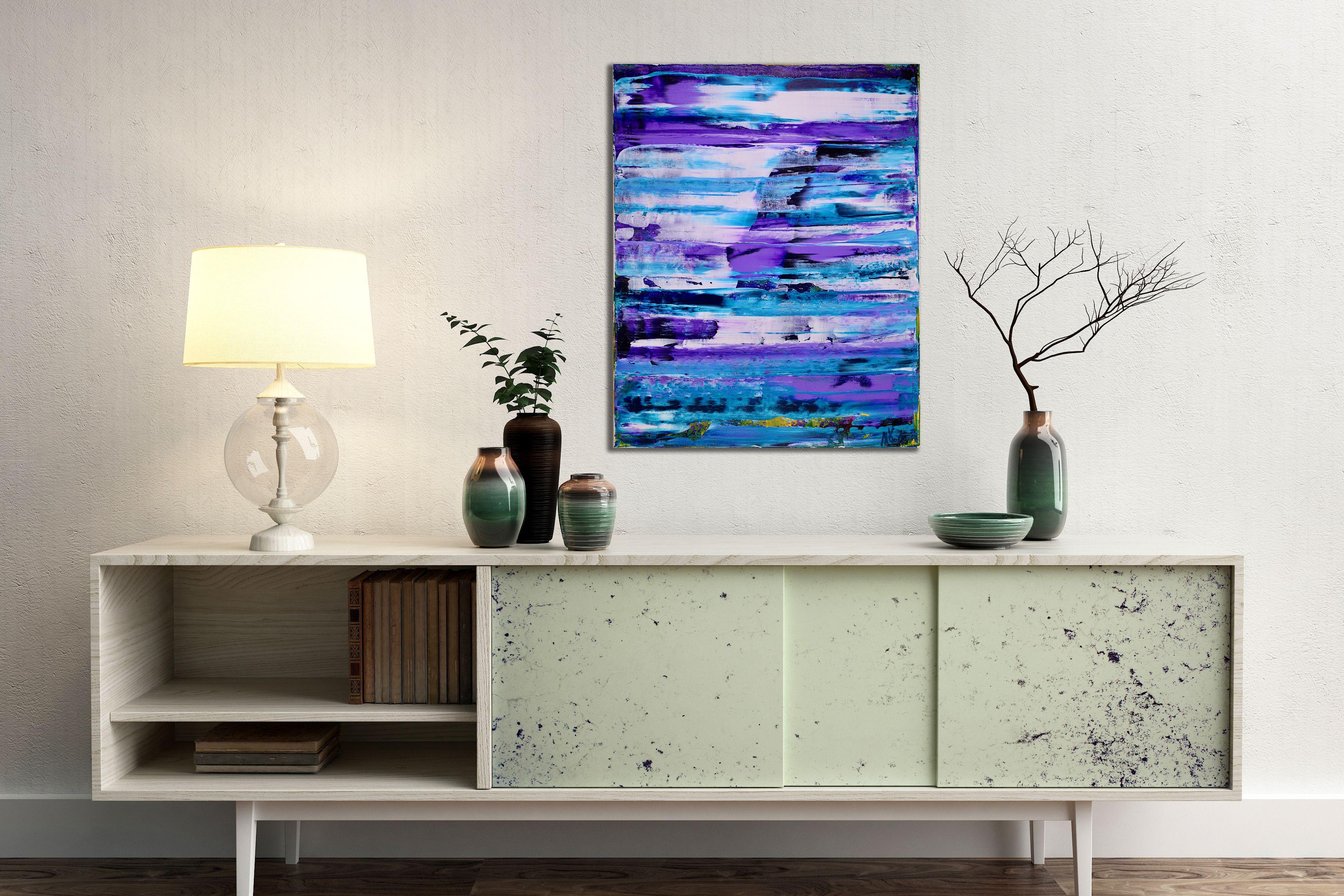 Turbolenza inaspettata 2, Pittura, Acrilico su tela - Painting Astratto di Nestor Toro