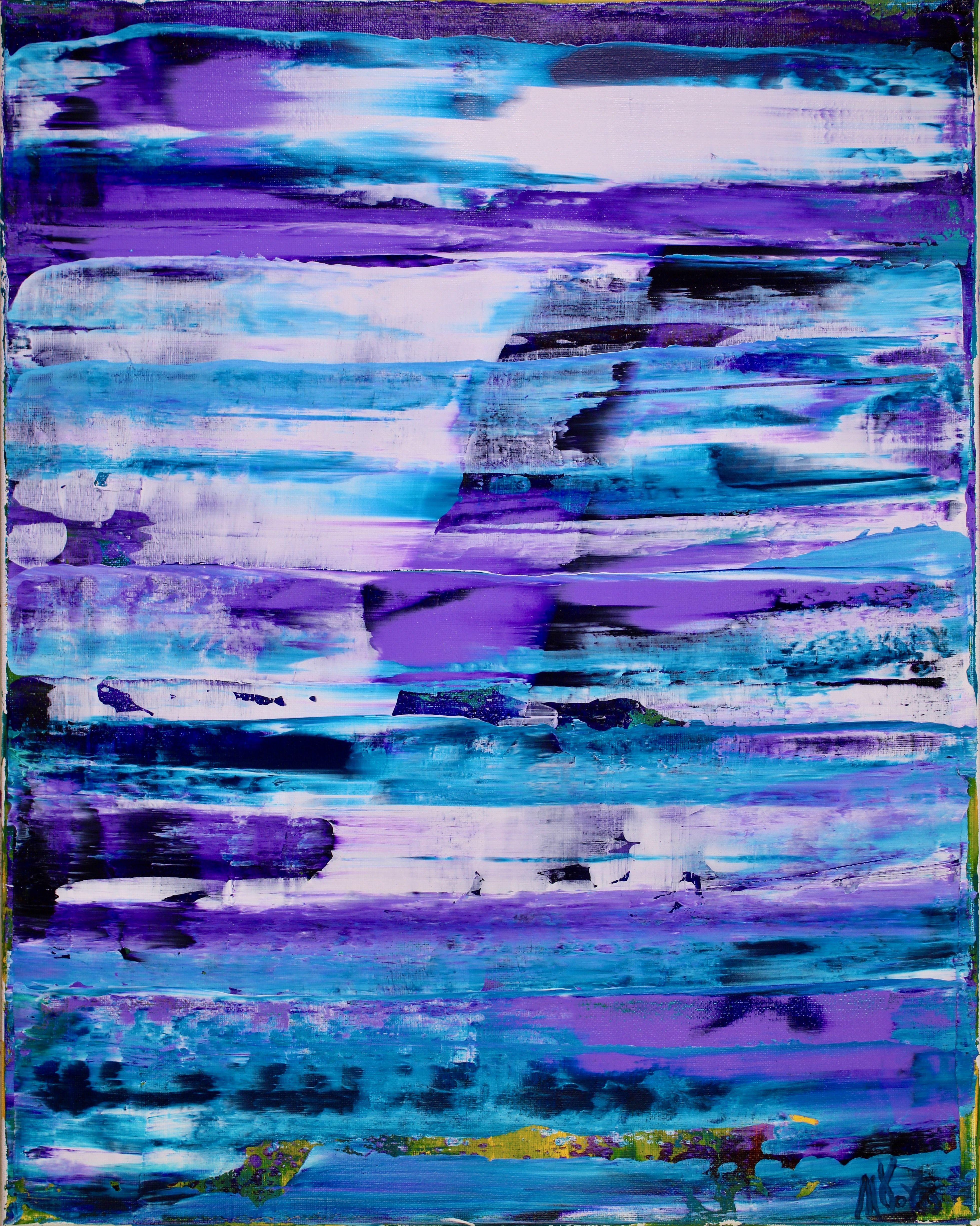 Abstract Painting di Nestor Toro - Turbolenza inaspettata 2, Pittura, Acrilico su tela