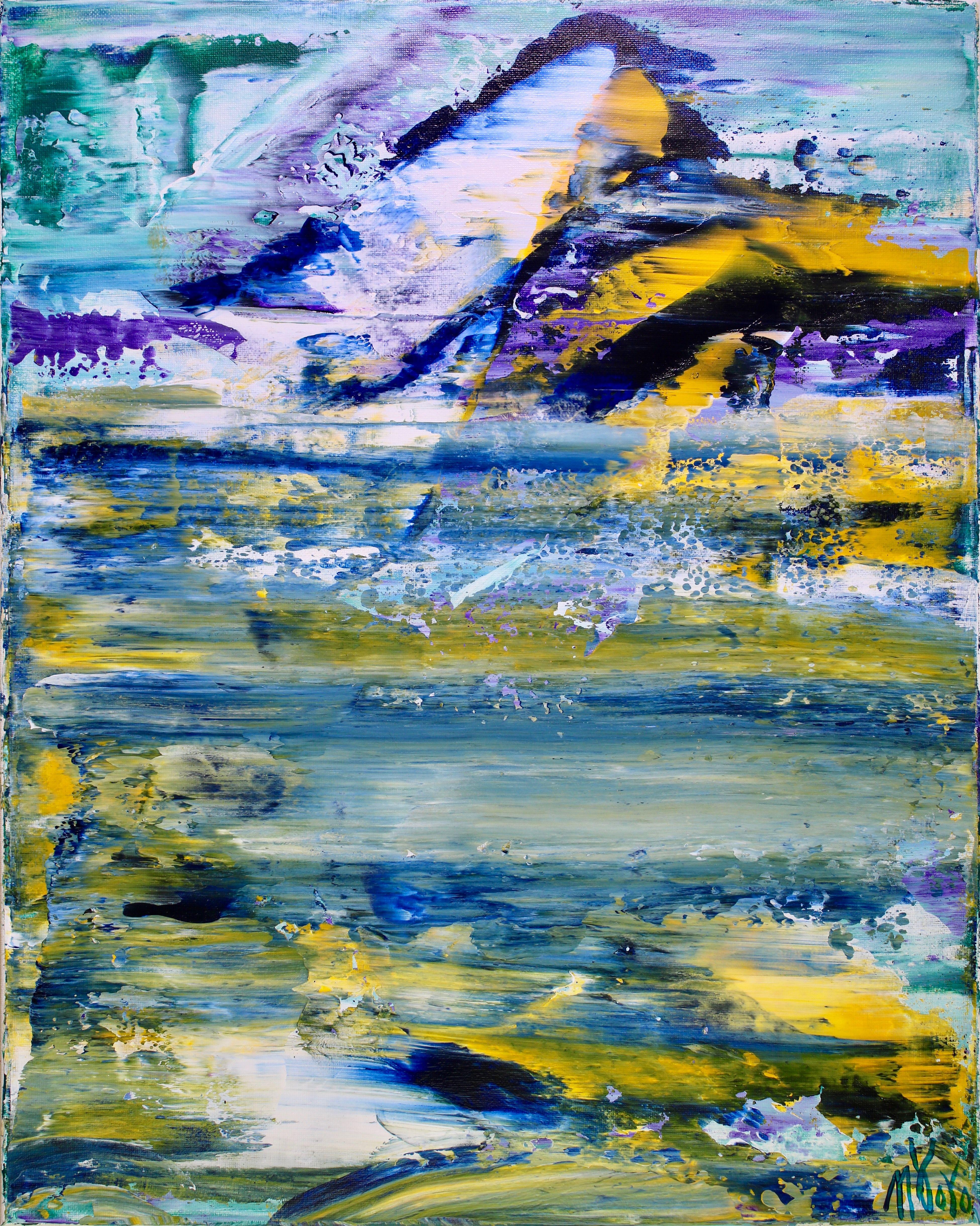 Abstract Painting di Nestor Toro - Turbolenza inaspettata 3, Pittura, Acrilico su tela
