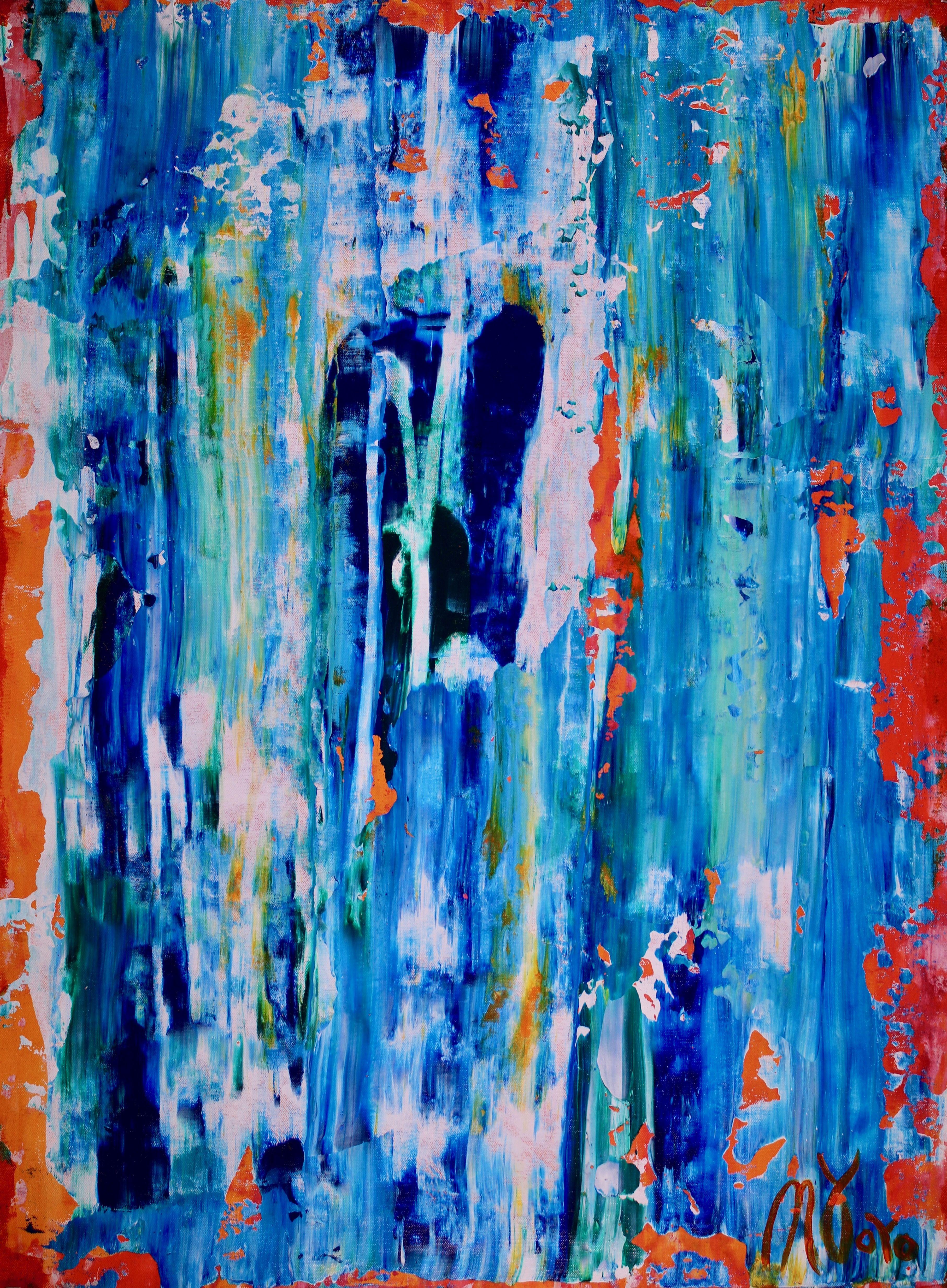 Abstract Painting di Nestor Toro - Vanishing Panorama (2018), Pittura, Acrilico su tela