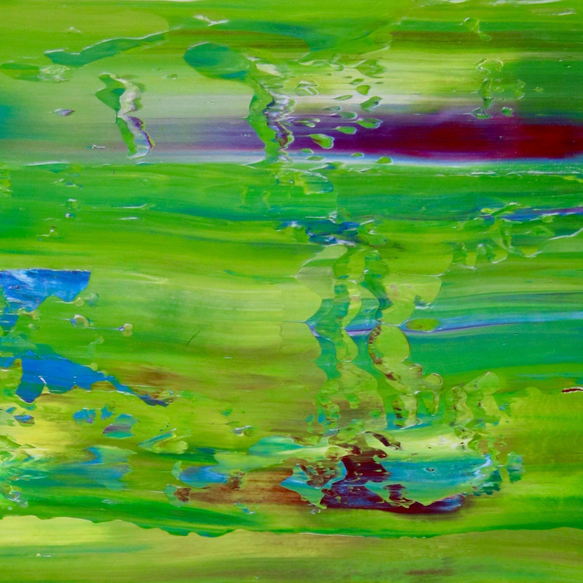 Verde Caribe 2, Gemälde, Acryl auf Leinwand (Abstrakt), Painting, von Nestor Toro