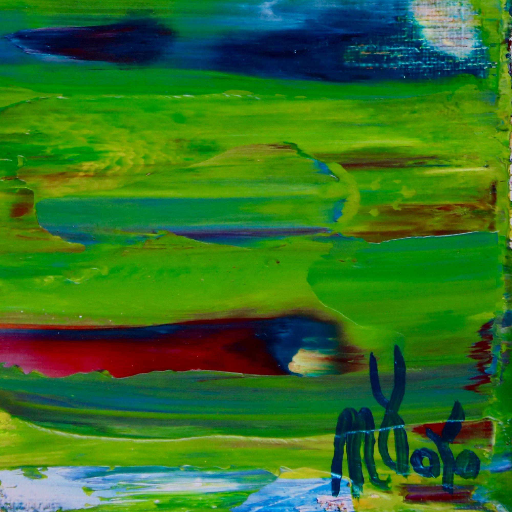 Verde Caribe 2, Painting, Acrylic on Canvas For Sale 2