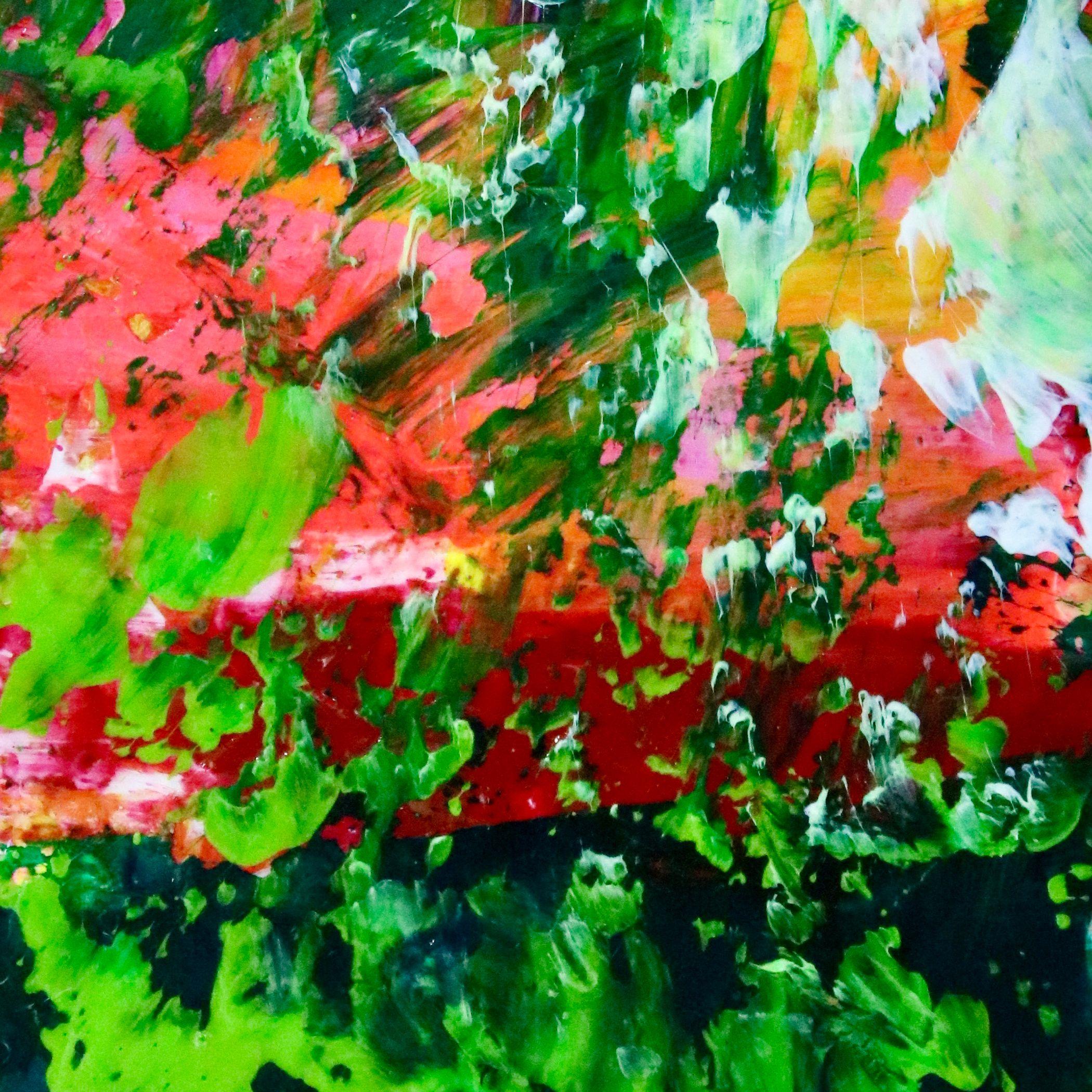 Verdor (grüne Wiederbelebung), Gemälde, Acryl auf Leinwand (Grün), Abstract Painting, von Nestor Toro