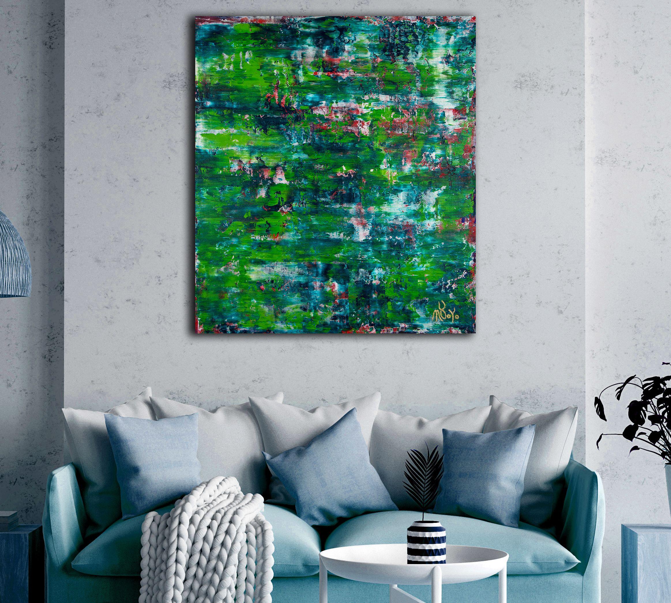 Verdor infinito 2, Pittura, Acrilico su tela - Painting di Nestor Toro