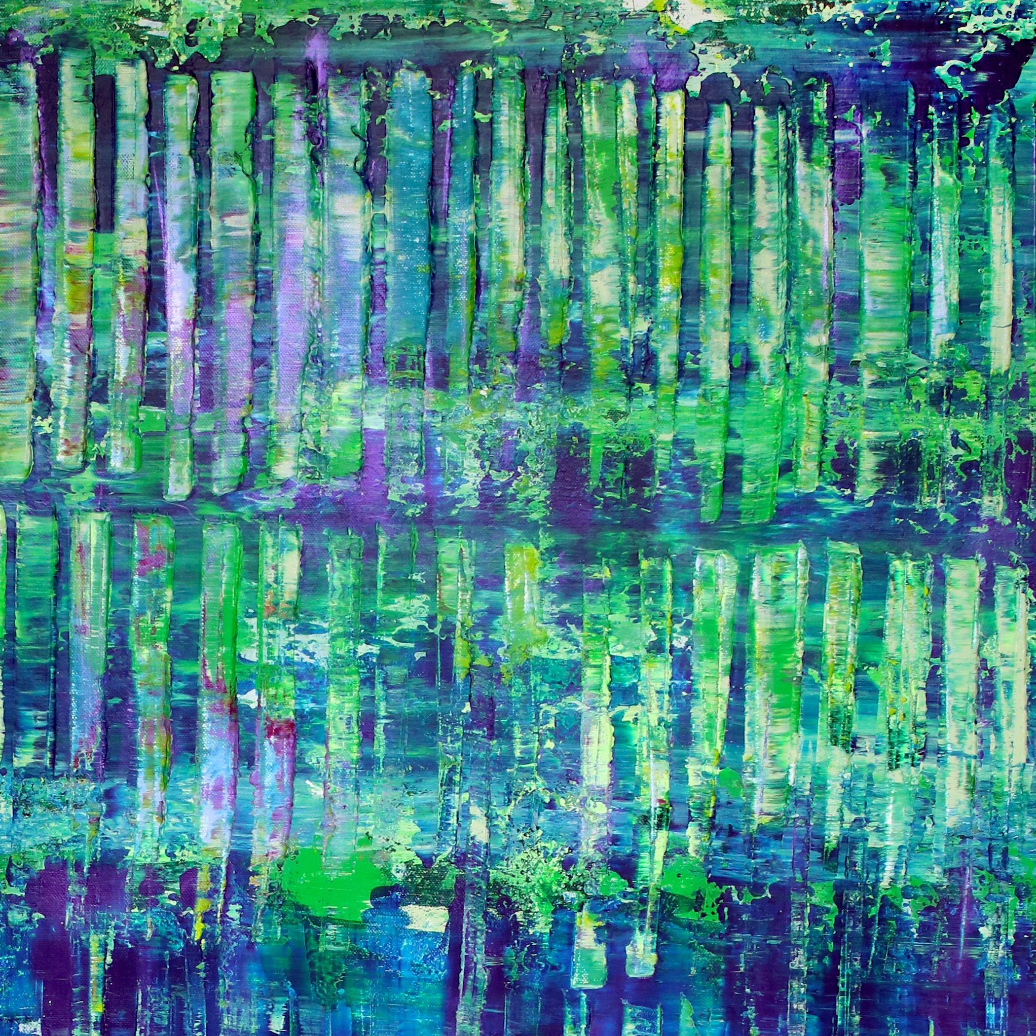 Verdor infinito (Infinite greenery), Painting, Acrylic on Canvas For Sale 2
