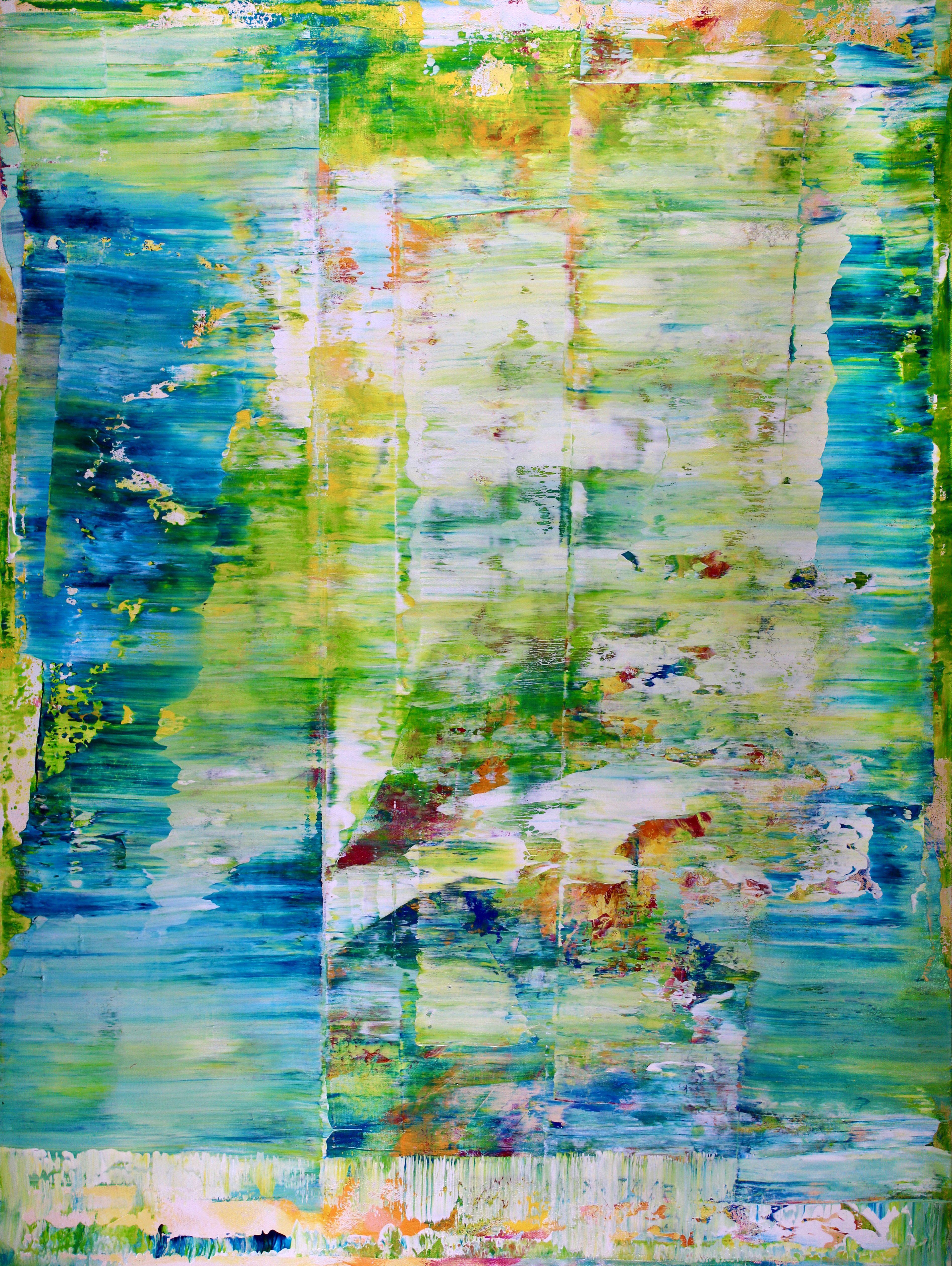 Nestor Toro Abstract Painting - Verdor (Maritime forest), Painting, Acrylic on Canvas