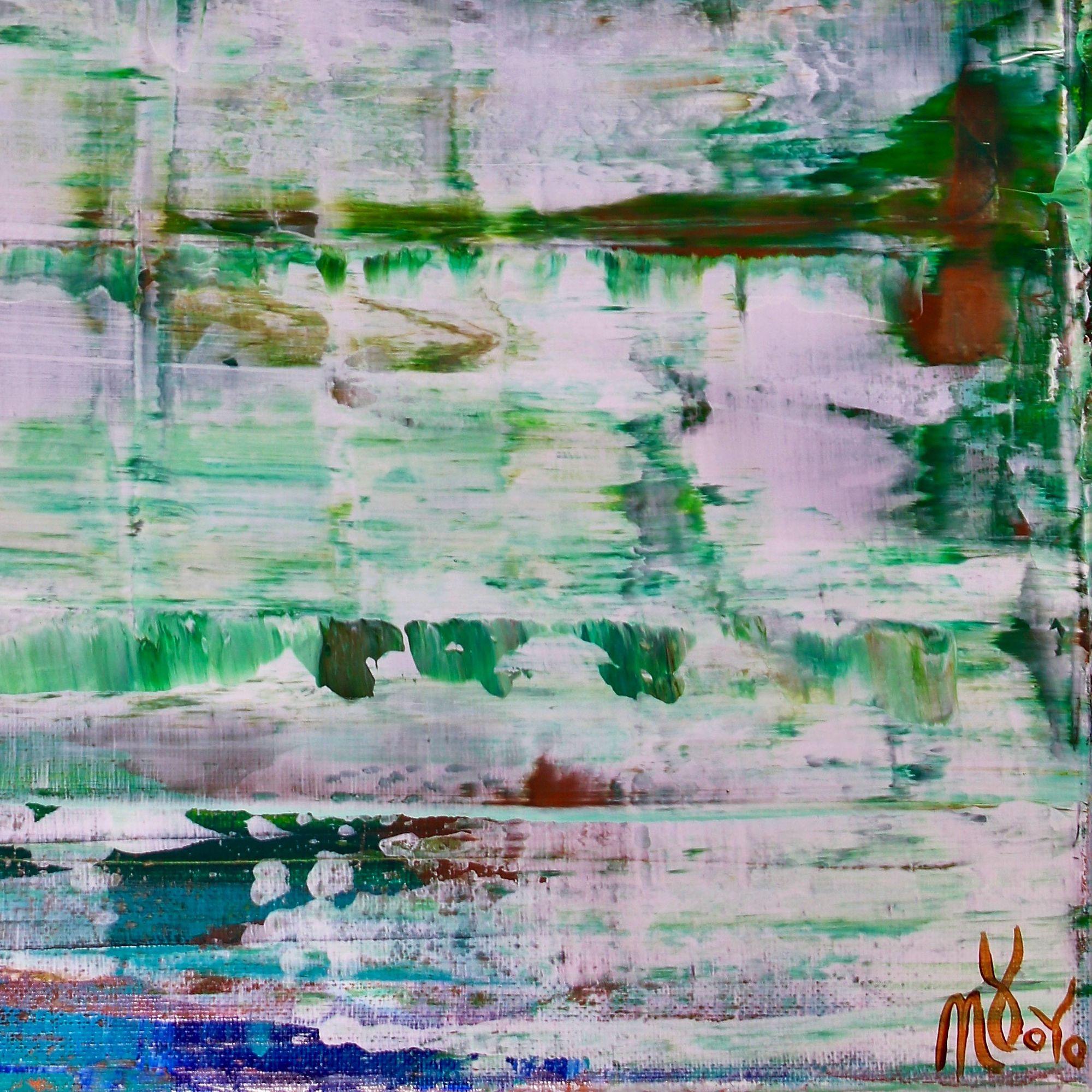 Verdor (Visioni mattutine), Pittura, Acrilico su tela - Painting Astratto di Nestor Toro