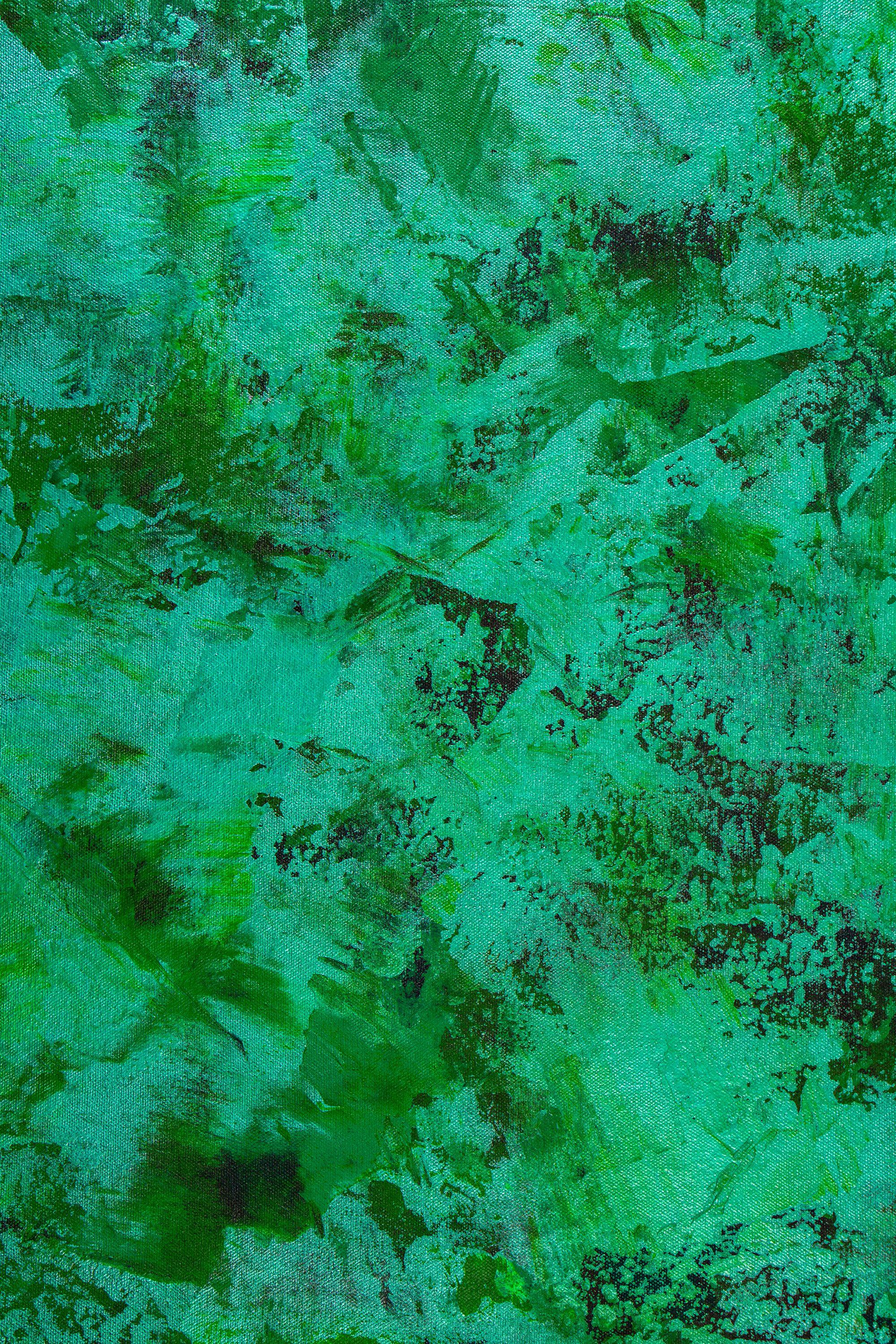 Verdor spectra ( üppiges Grün), Gemälde, Acryl auf Leinwand (Abstrakt), Painting, von Nestor Toro