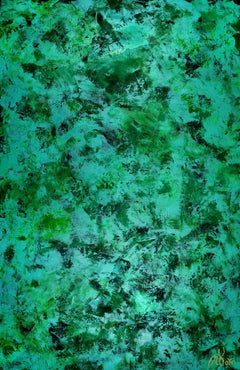 Verdor spectra (Lush greenery), Painting, Acrylic on Canvas