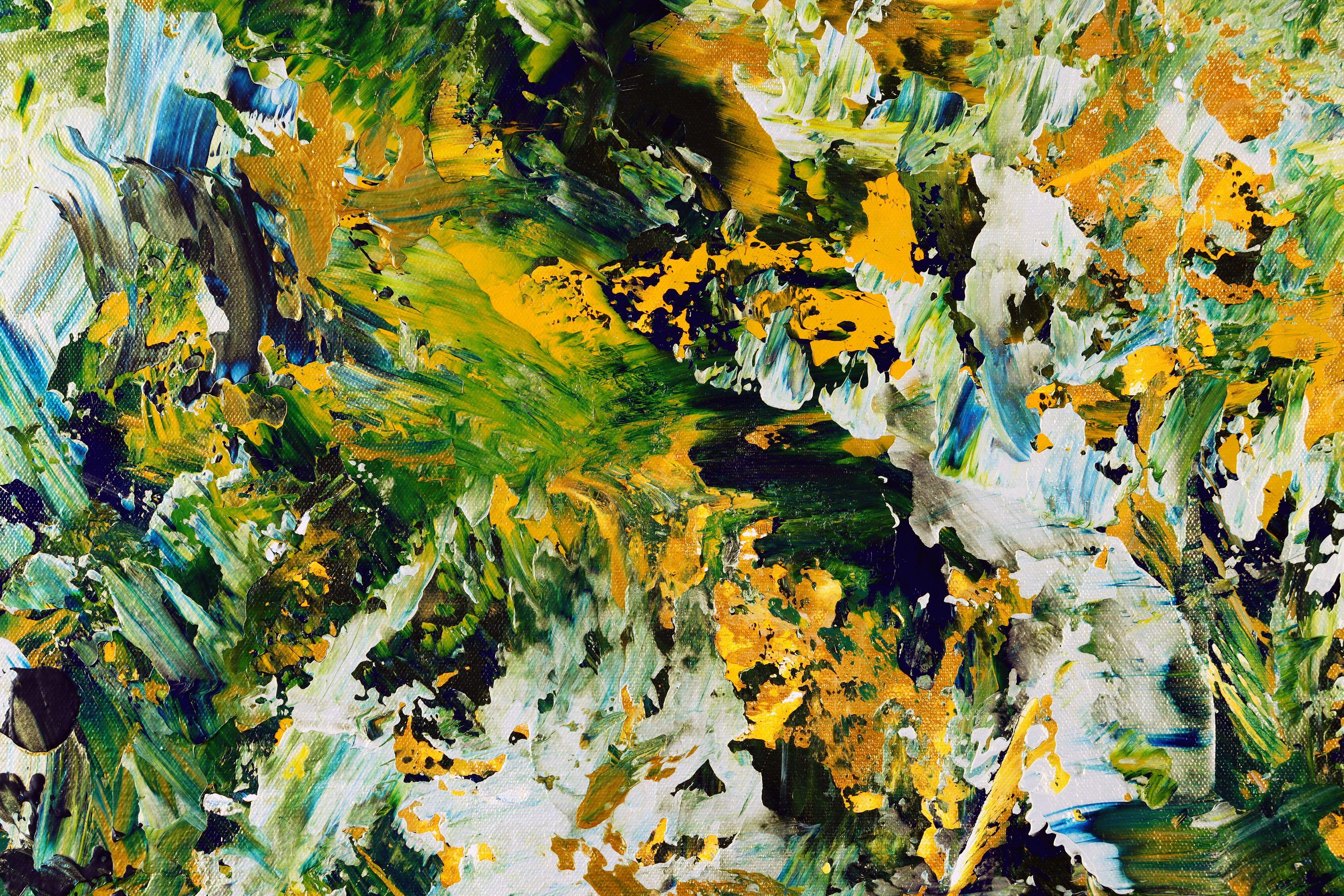 Verdor Spectra (Jardín vertical) 2, Pintura, Acrílico sobre lienzo en venta 3