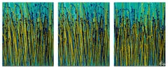 Jardín vernal (con verde), Pintura, Acrílico sobre lienzo