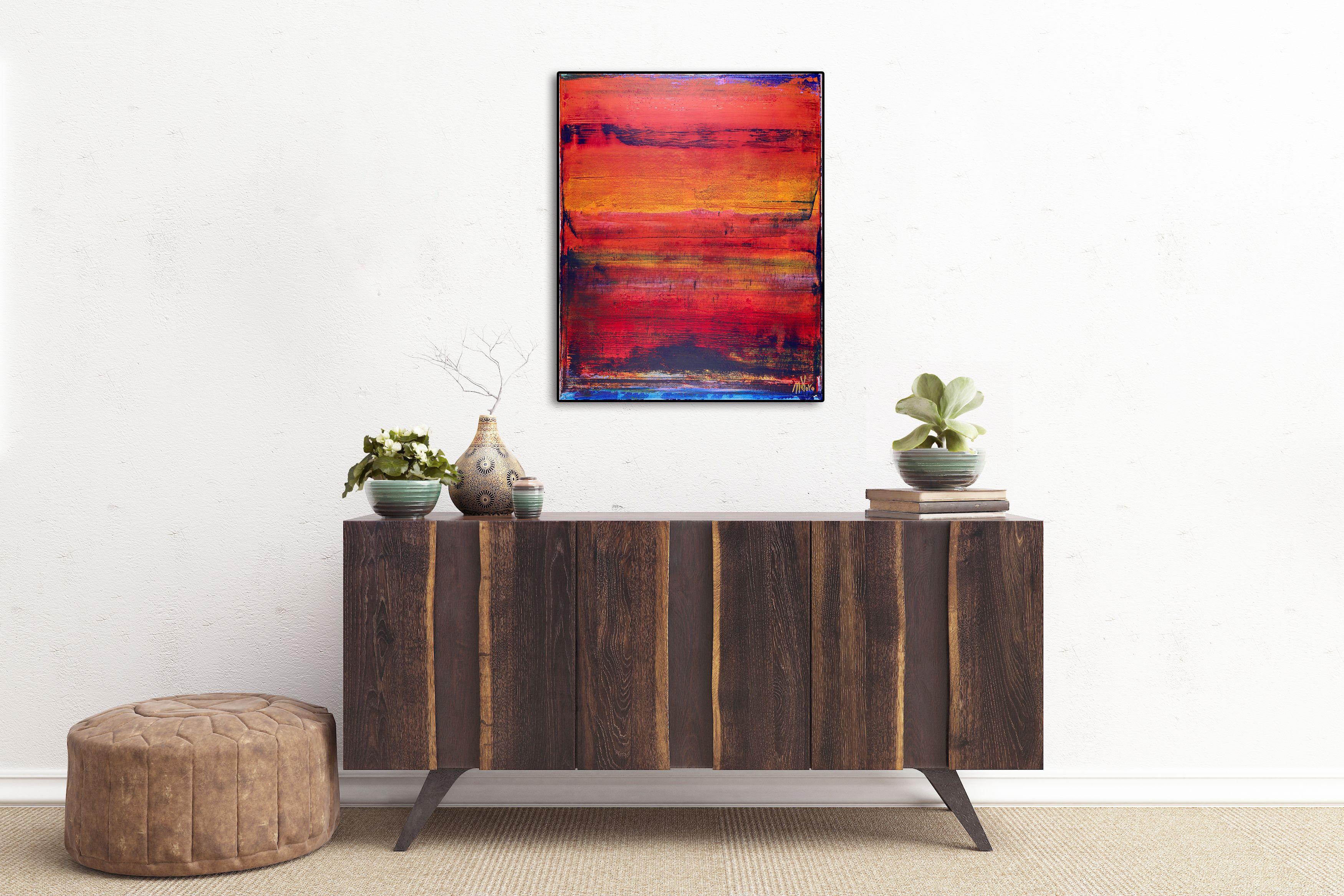 Terreno astratto vulcanico, Pittura, Acrilico su tela - Painting Astratto di Nestor Toro
