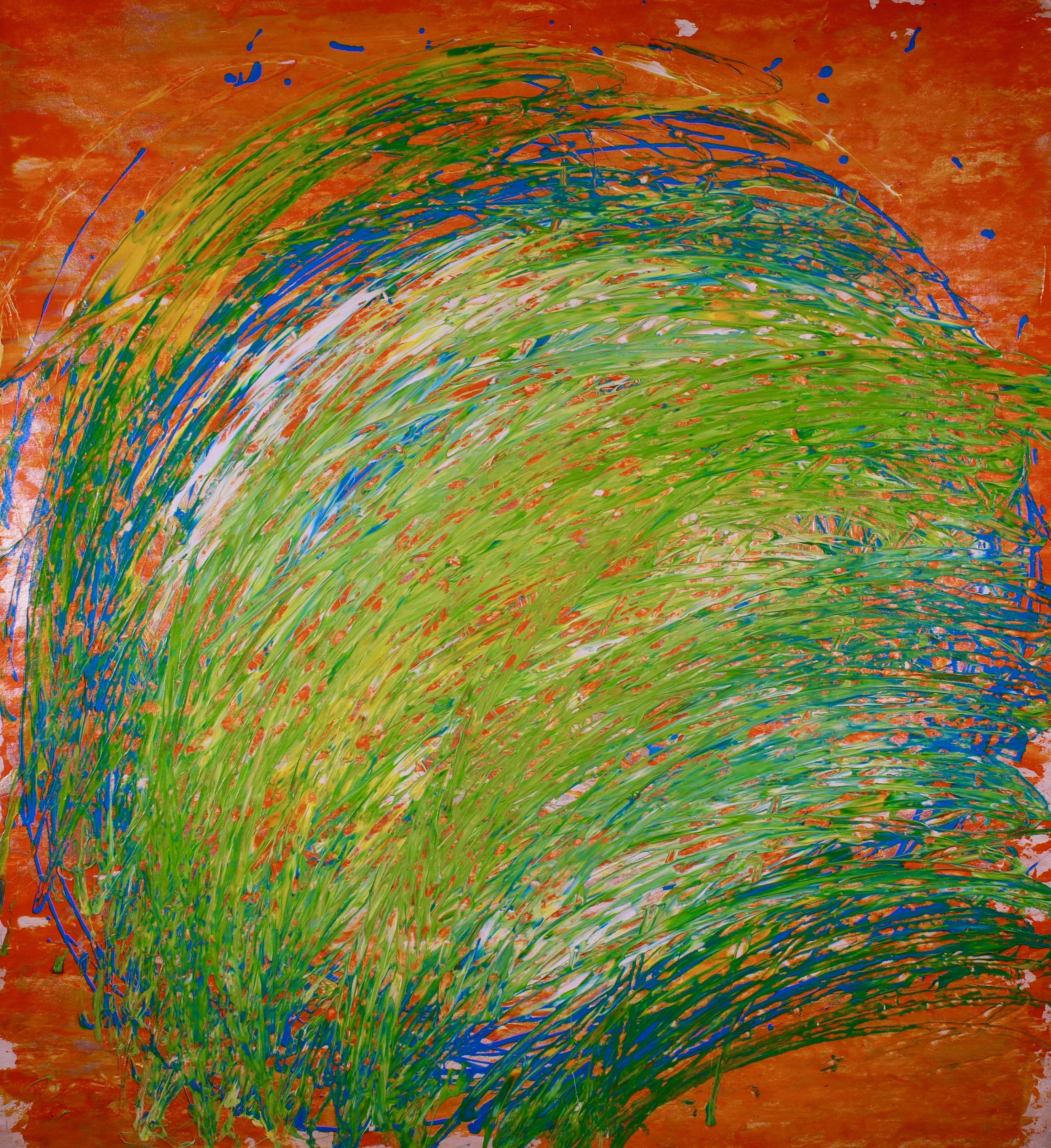 Abstract Painting di Nestor Toro - Vortice in Nature, Pittura, Acrilico su tela