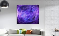 Vortex in Purple, Painting, Acrylic on Canvas