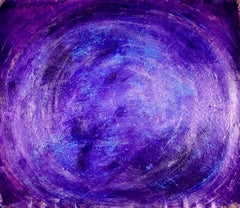 Vortex in Purple, Painting, Acrylic on Canvas