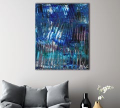 Particelle d'acqua, Pittura, Acrilico su tela