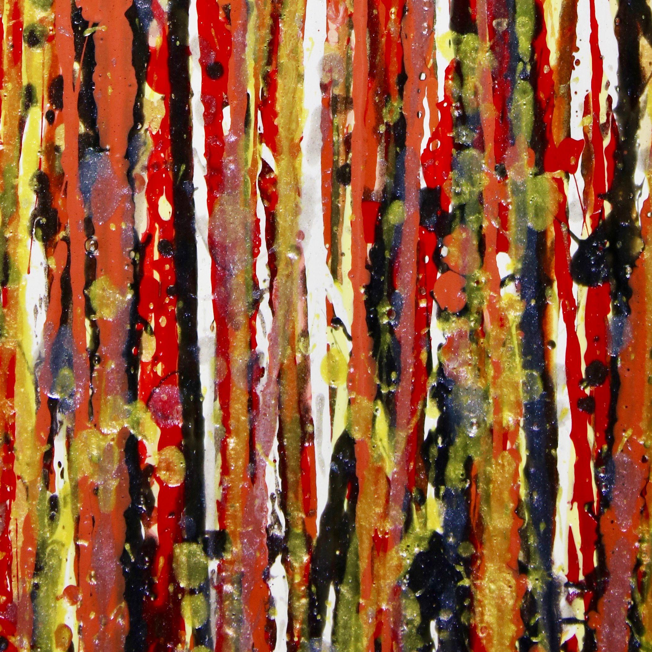 Holzwald (Petrified Spectra), Gemälde, Acryl auf Leinwand (Braun), Abstract Painting, von Nestor Toro