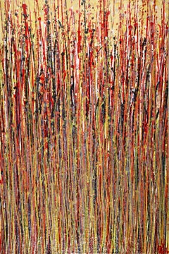 Peinture, Acrylique sur Toile Forêt de Bois (spécification pétrifiée),