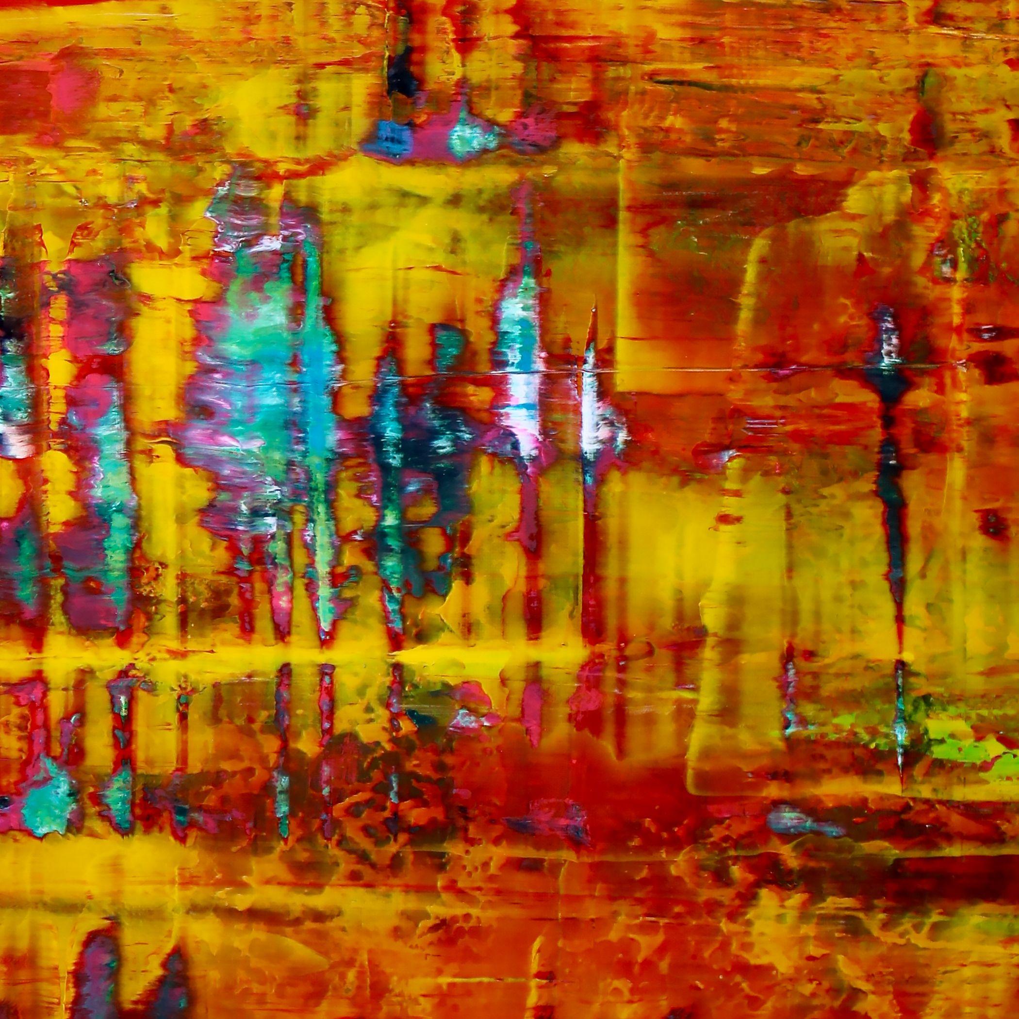 Yellow Fusion 2, Painting, Acrylic on Canvas 2