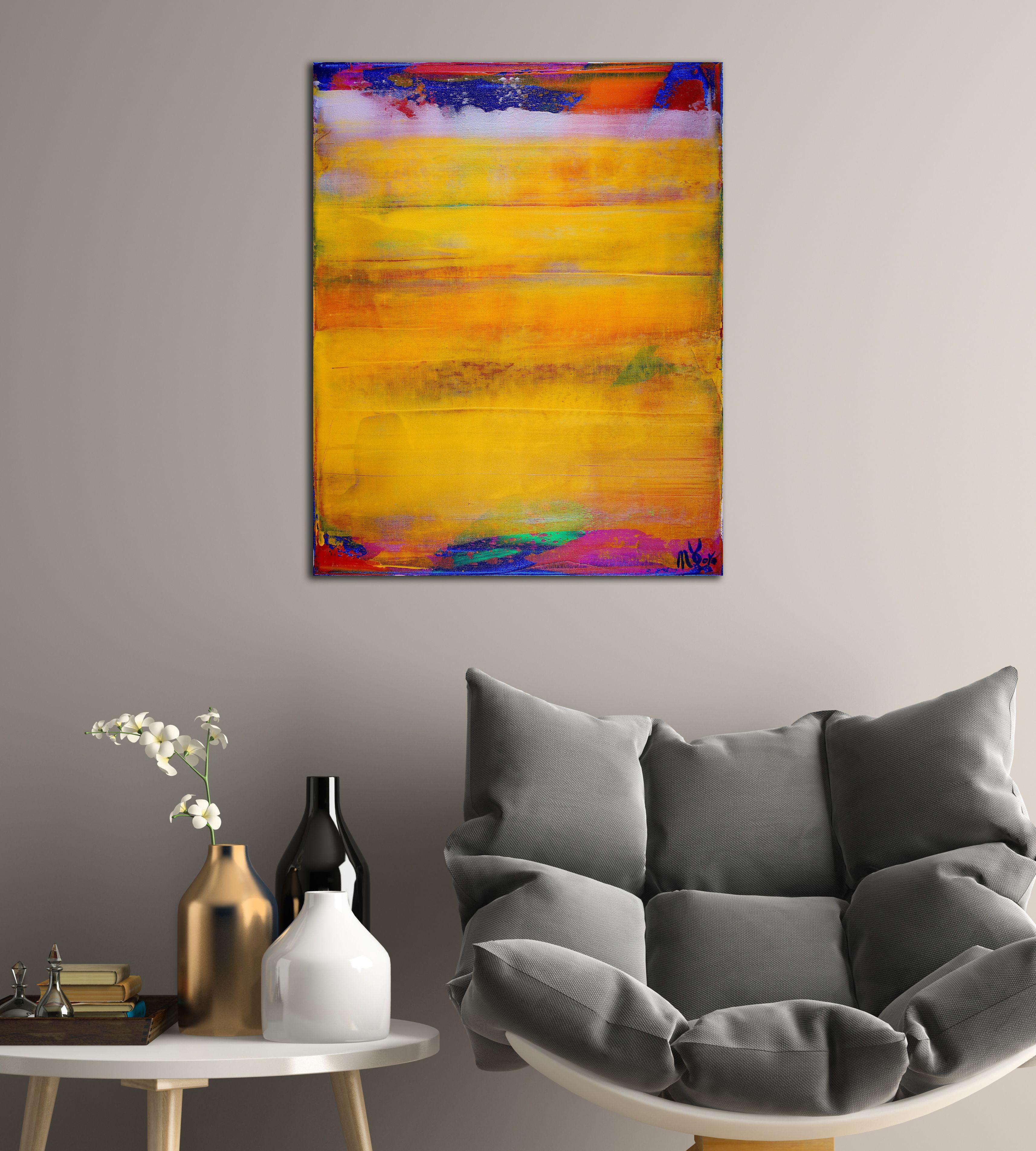 Fusión amarilla, Pintura, Acrílico sobre lienzo - Painting de Nestor Toro